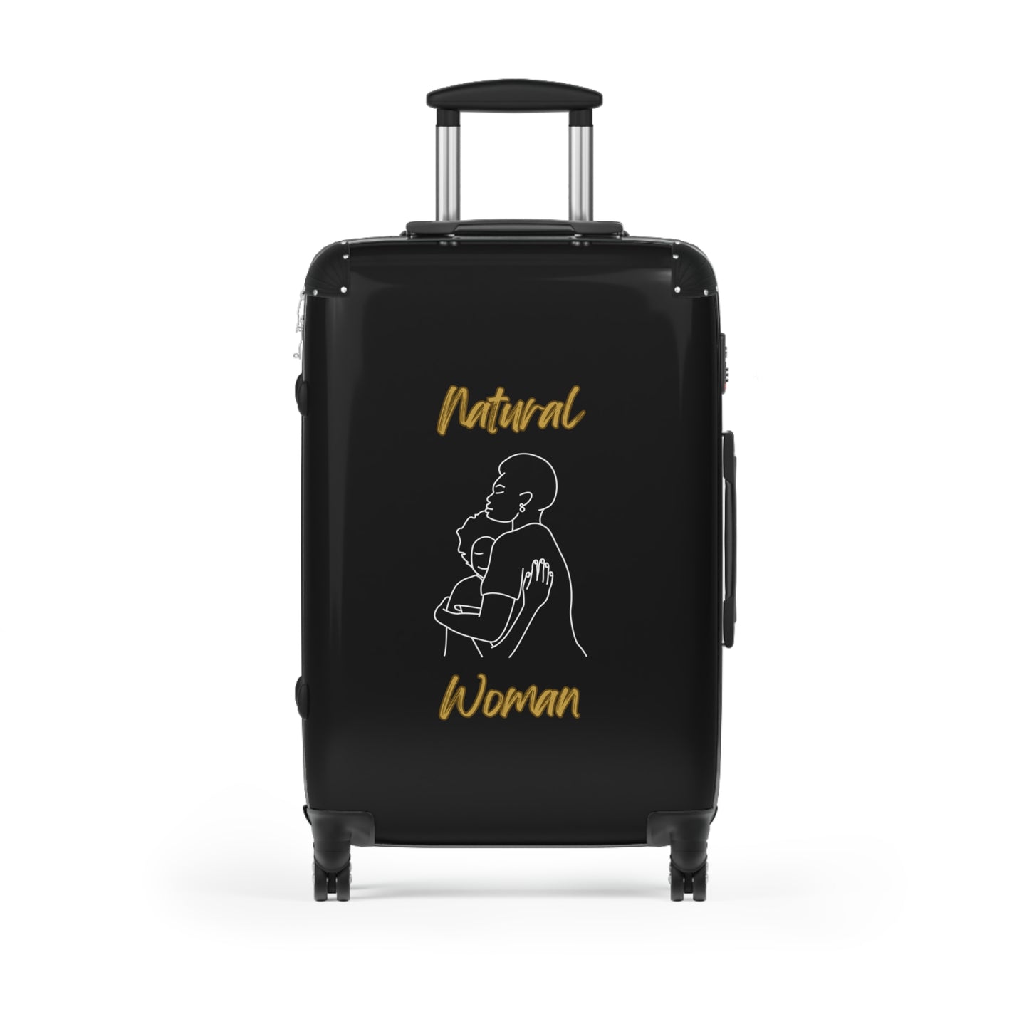 Natural Woman Safe With Momma (WL) Suitcase BLACK