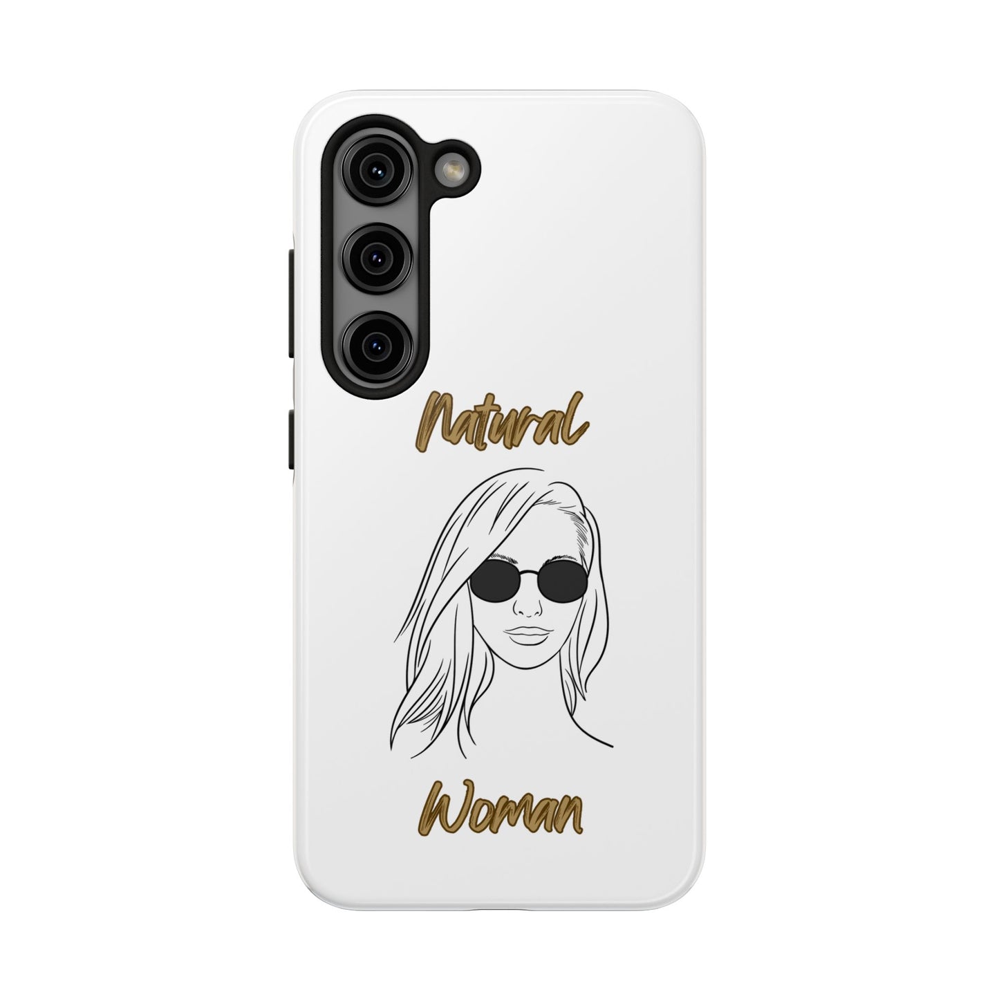 Natural Woman Shades (BL)Tough Phone Cases WHITE