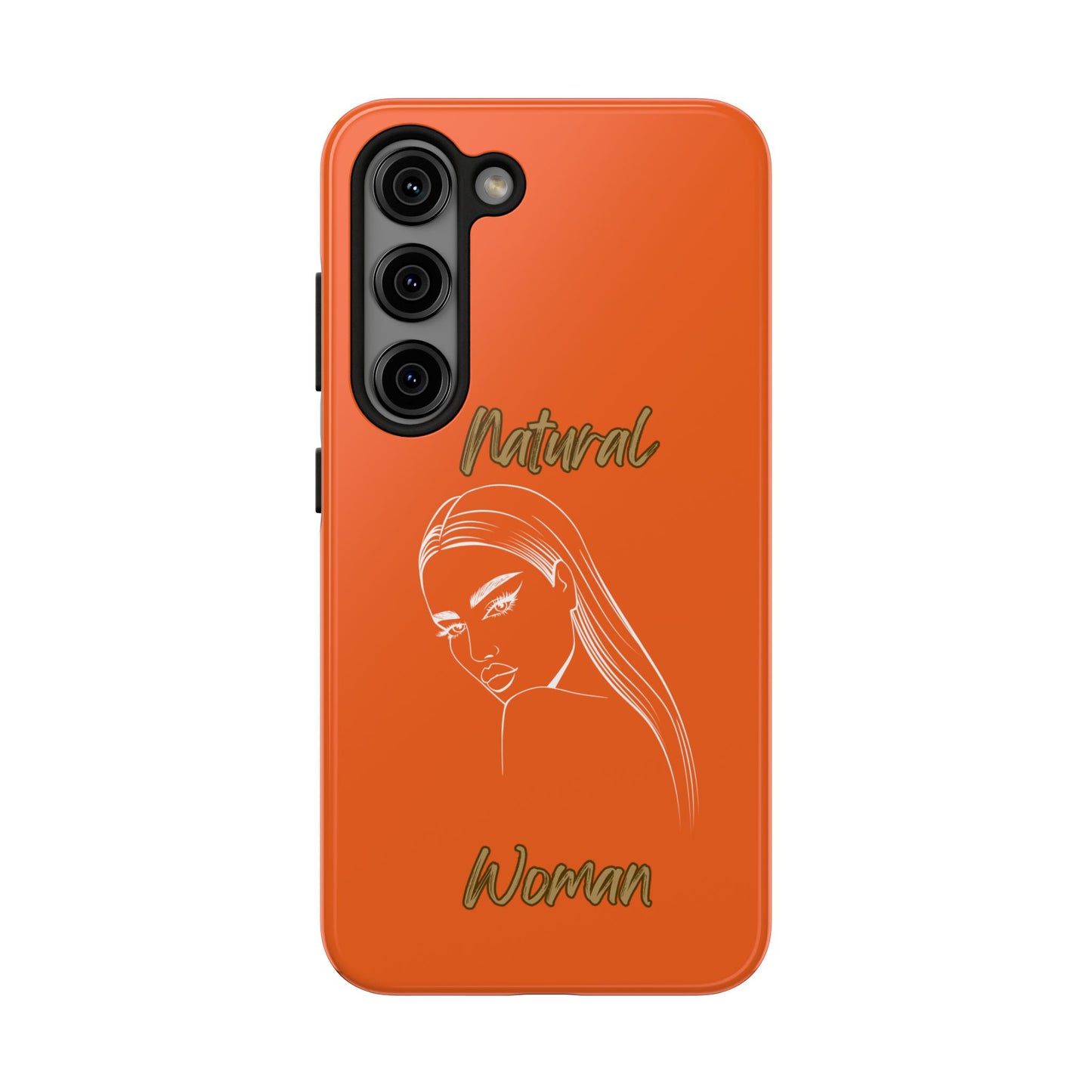 Natural Woman The Stare (WL) Tough Phone Cases ORANGE