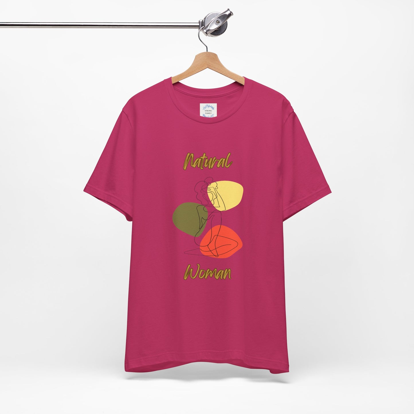 Natural Woman Colorful Pose (BL) Short Sleeve T-Shirt