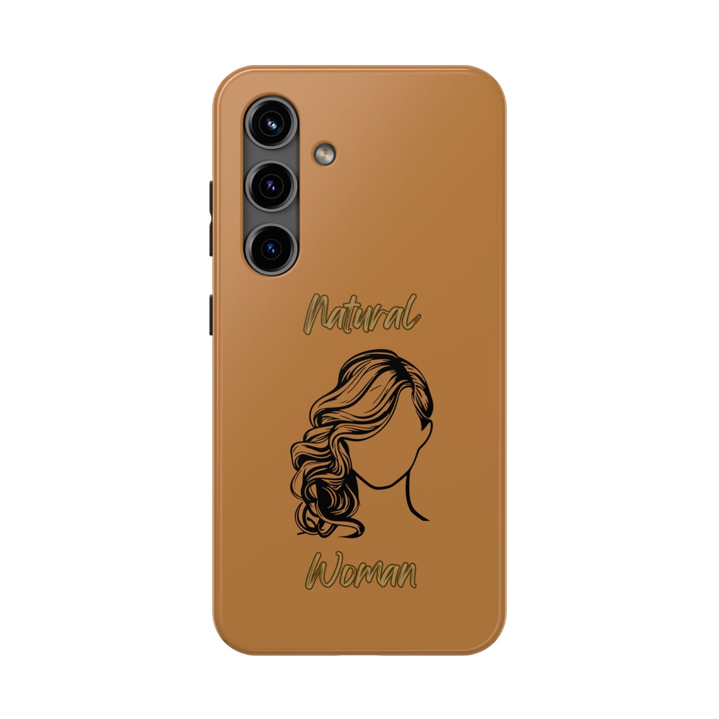 Natural Woman Long Curl (BL)Tough Phone Cases LIGHT BROWN