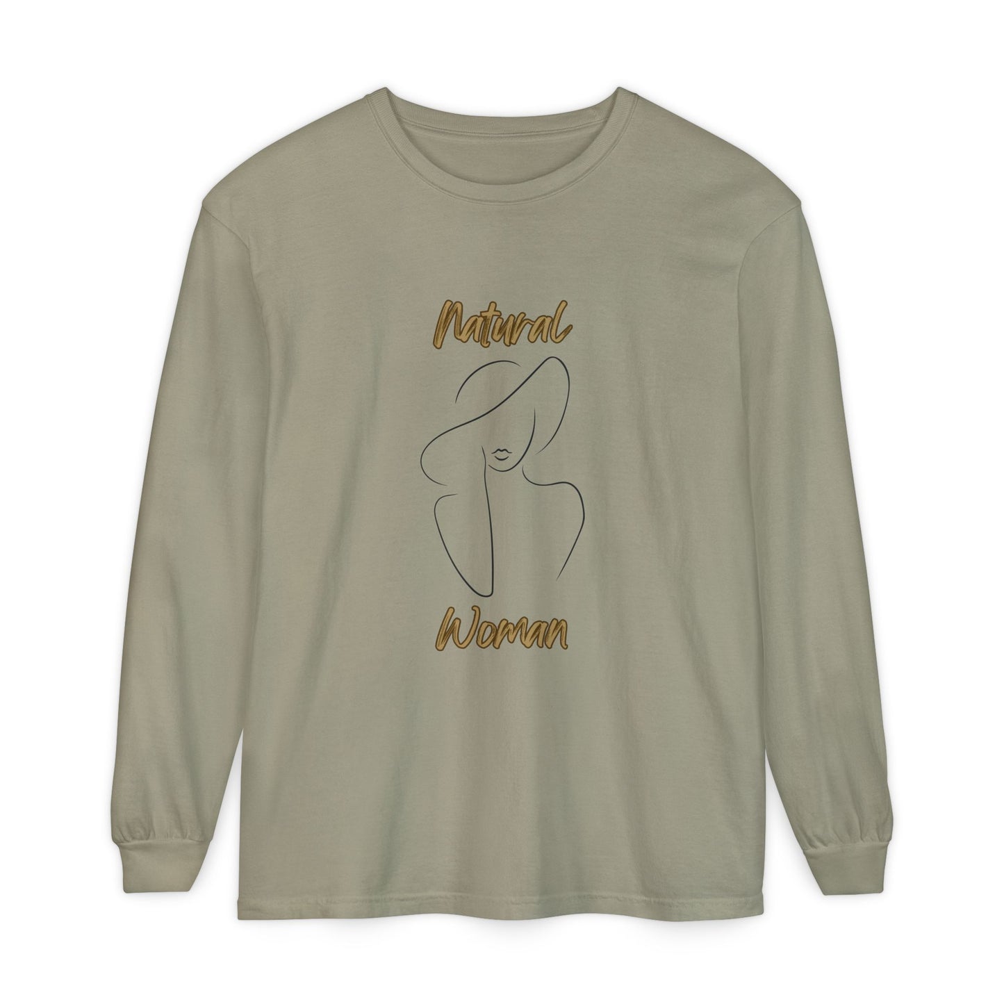 Natural Woman Sun Hat (BL) Long Sleeve T-Shirt