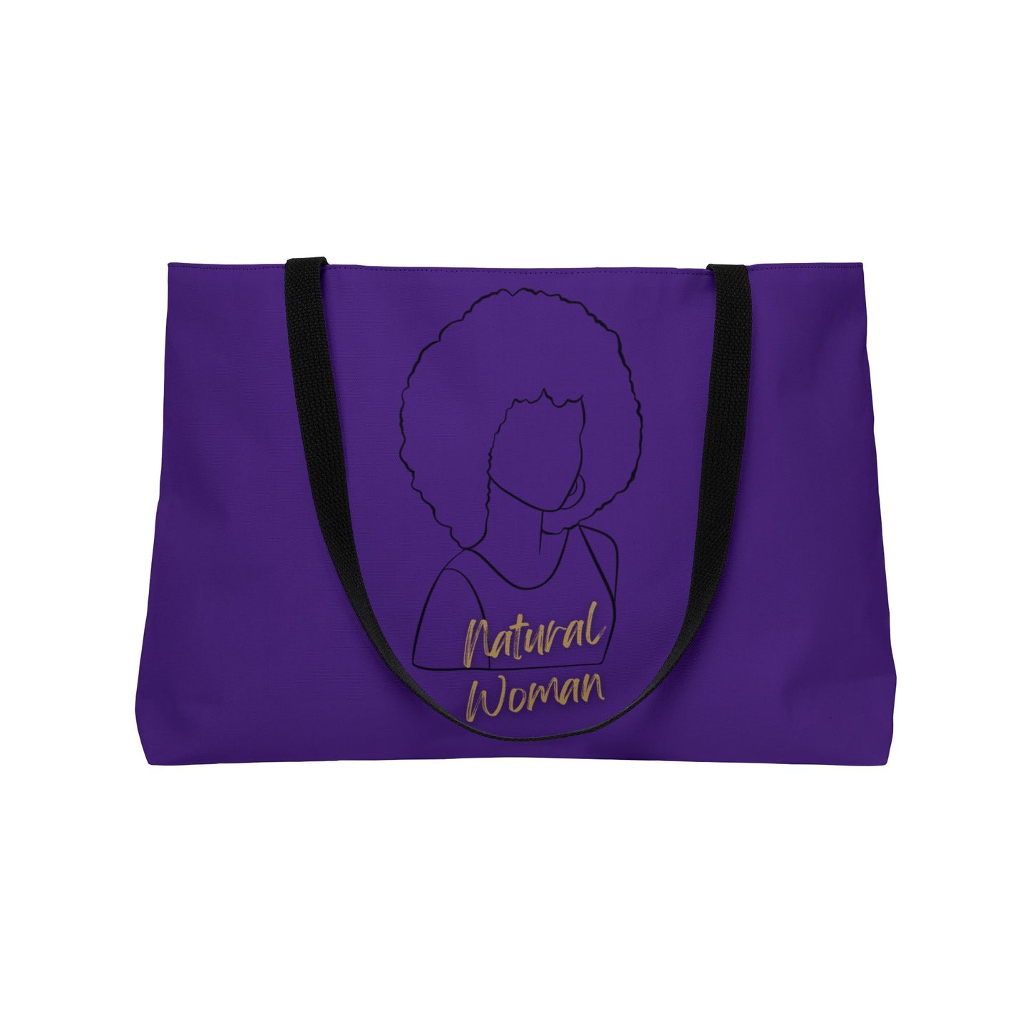 Natural Woman Afro (BL) Weekender Tote Bag PURPLE