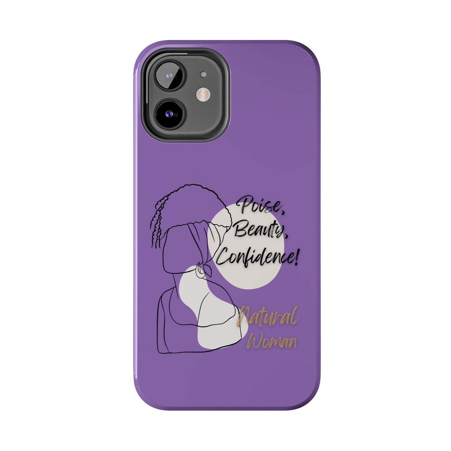 Natural Woman Puff (BL)Tough Phone Cases LIGHT PURPLE