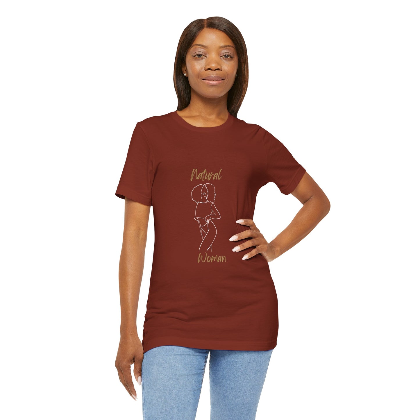 Natural Woman Pose (WL) Short Sleeve T-Shirt
