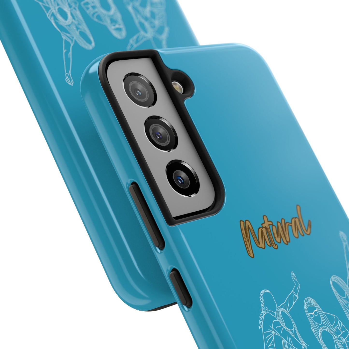 Natural Woman Piggy Back (WL)Tough Phone Cases TURQUOISE