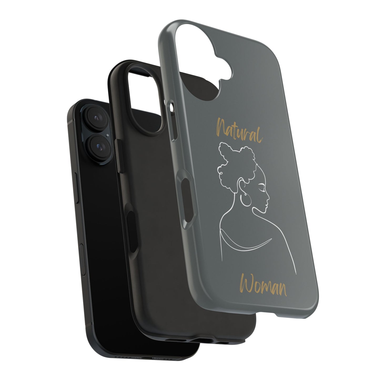 Natural Woman Twists (WL) Tough Phone Case DARK GREY