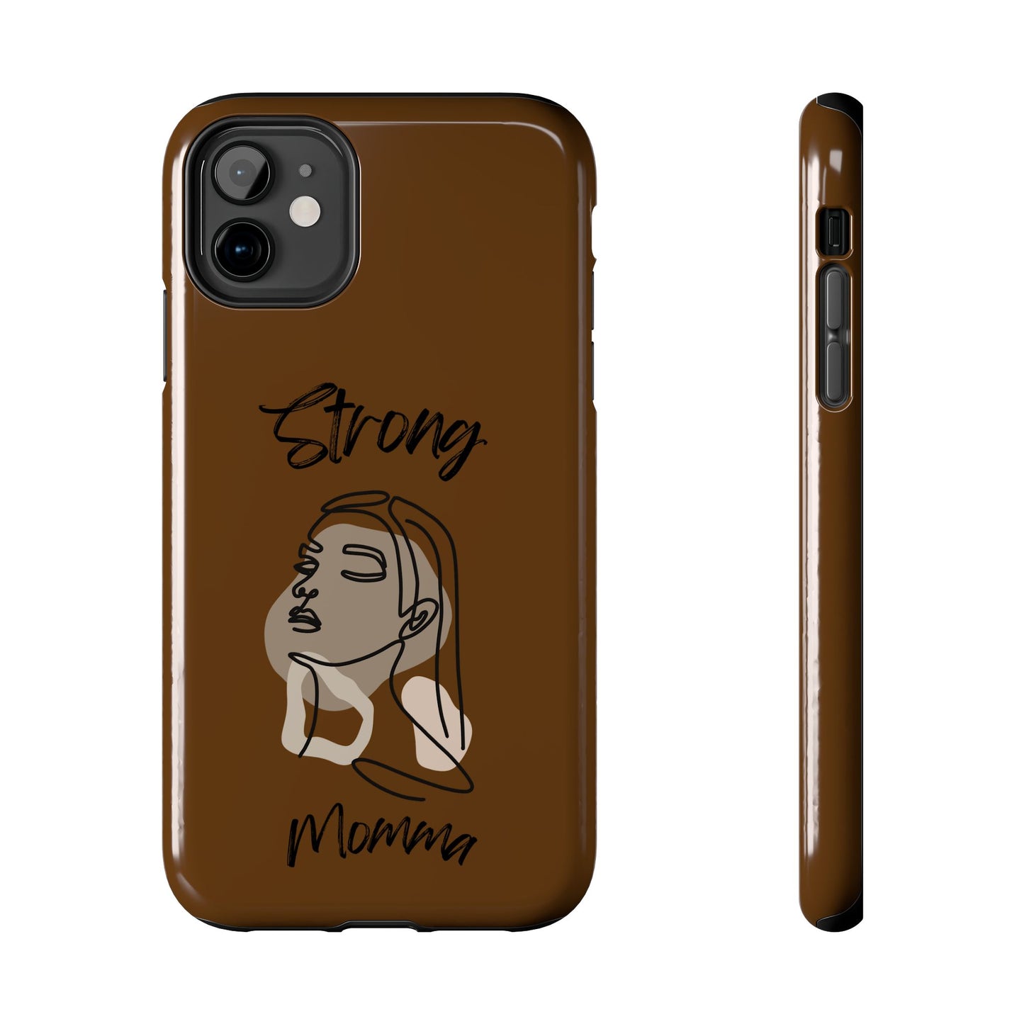 STRONG MOMMA Samsung Galaxy Tough Phone Cases (BL) Brown