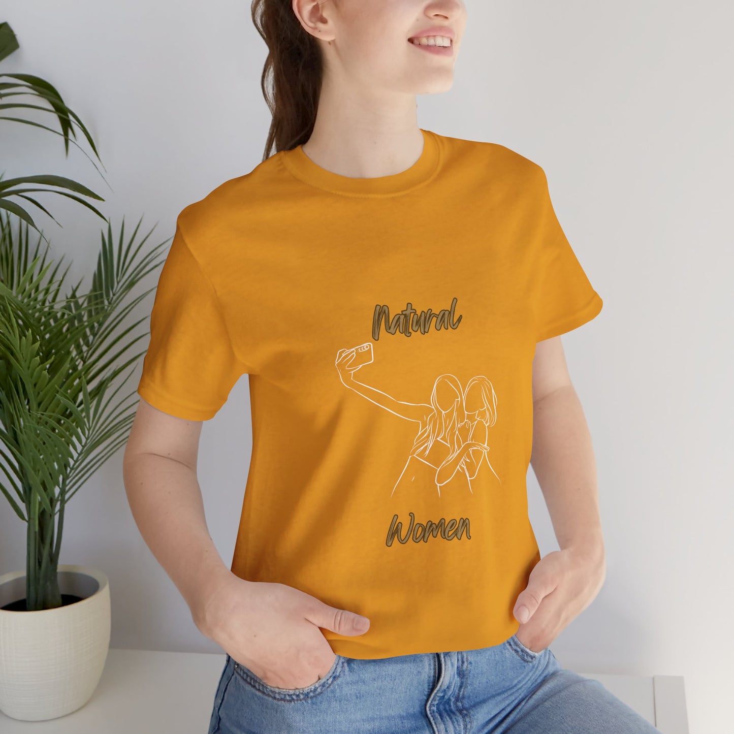 Natural Women Friends Selfie (WL) Short Sleeve T-Shirt
