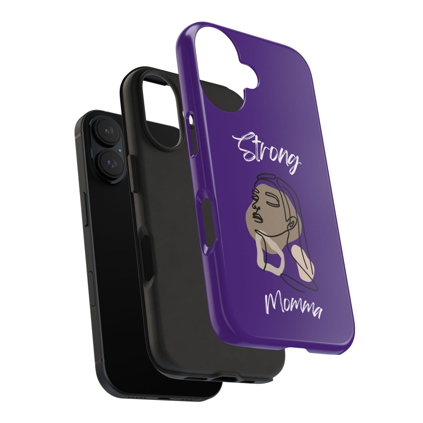Strong Momma (WL) Tough Phone Cases PURPLE