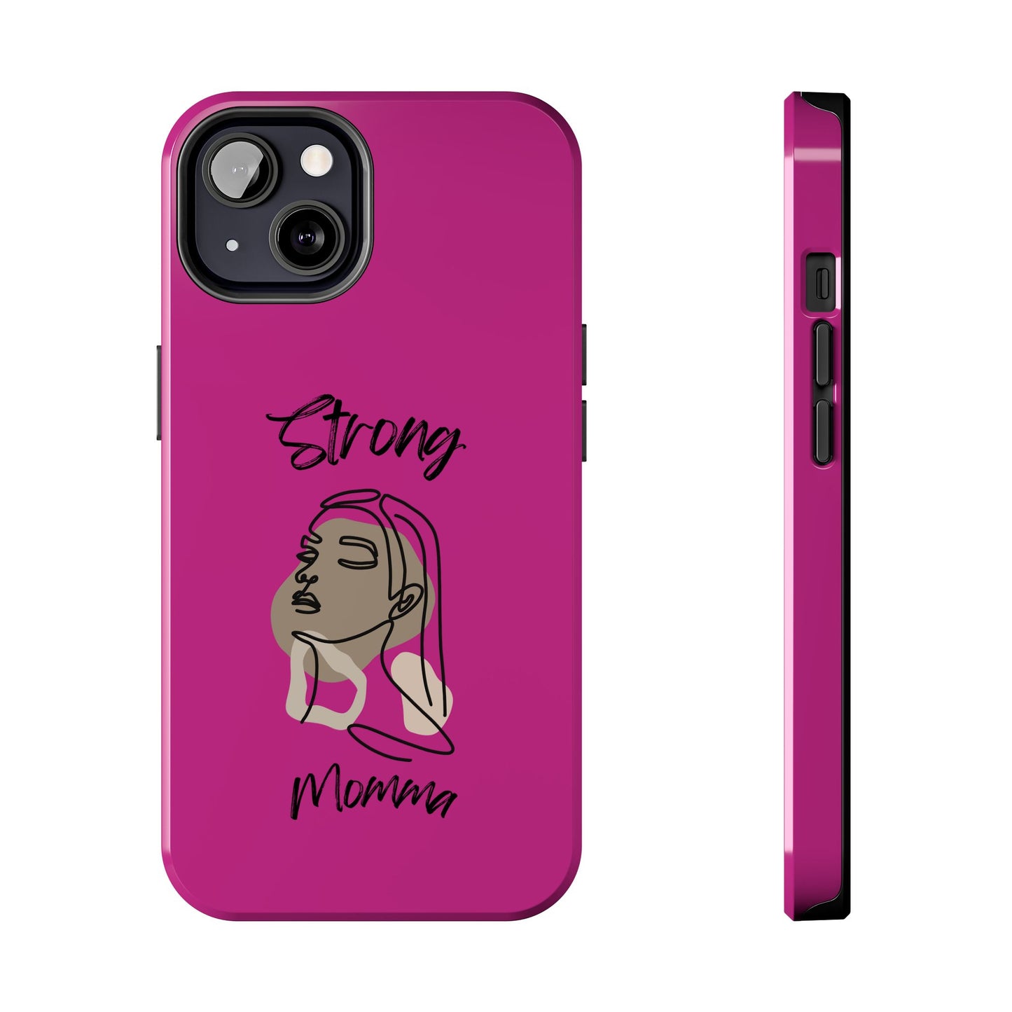 STRONG MOMMA Samsung Galaxy Tough Phone Cases (BL) Pink