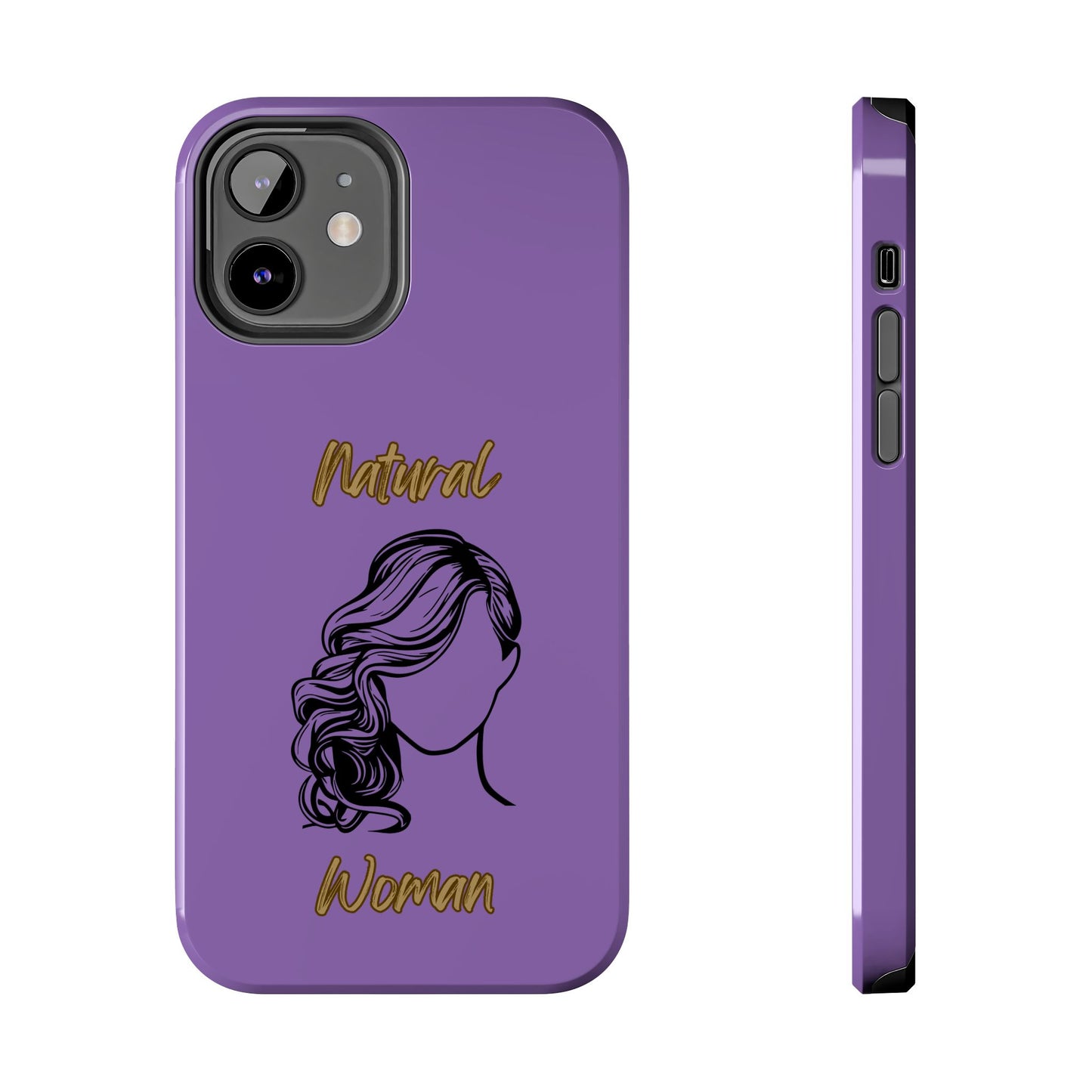 Natural Woman Long Curl (BL)Tough Phone Cases LIGHT PURPLE