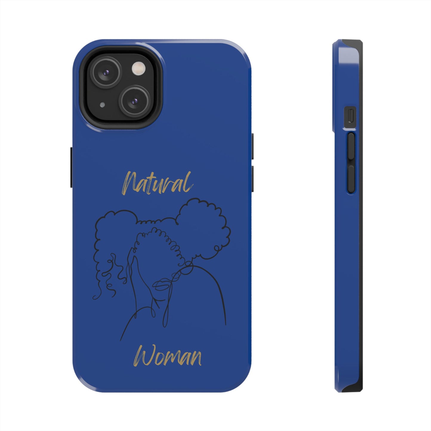 Natural Woman Twin Puffs (BL)Tough Phone Cases DARK BLUE