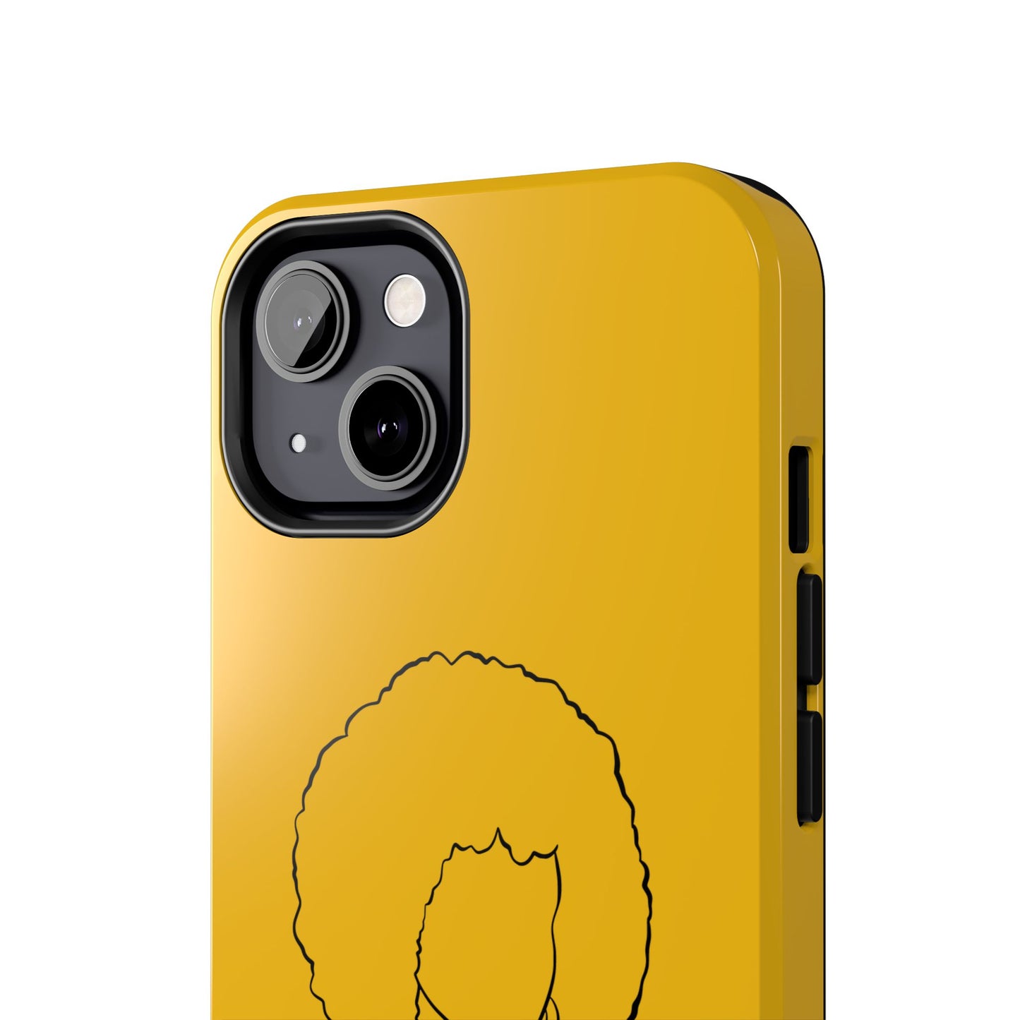 Natural Woman Afro (BL) Tough Phone Case YELLOW