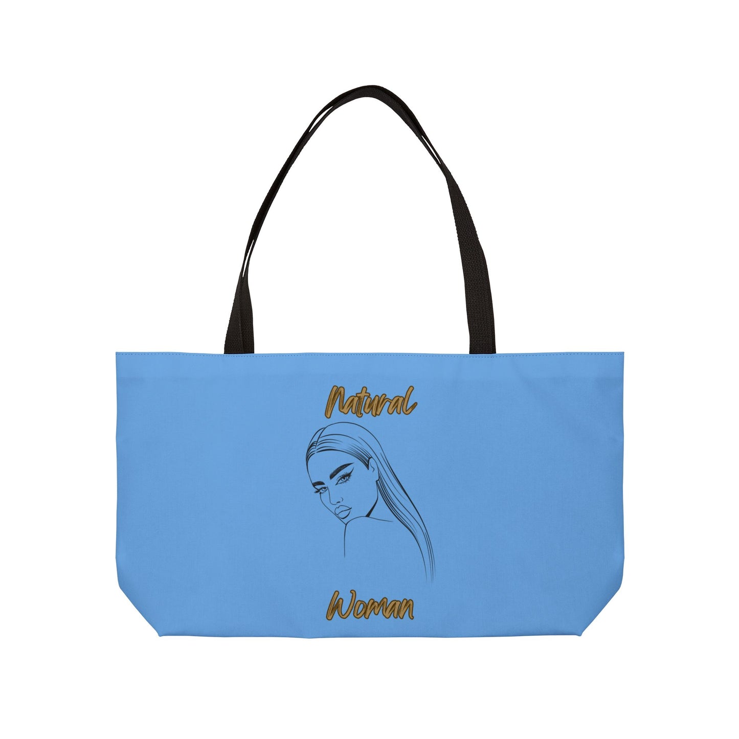 Natural Woman The Stare (BL) Weekender Tote Bag LIGHT BLUE