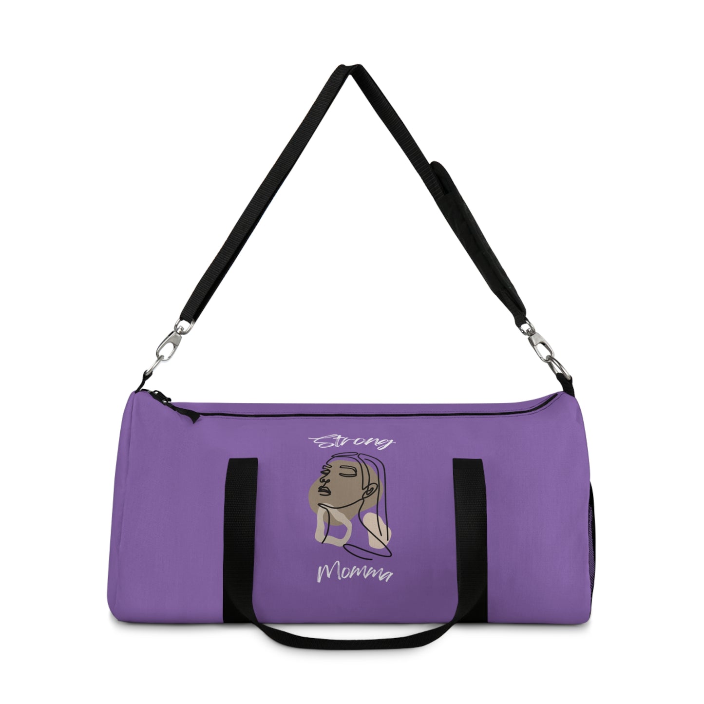 Strong Momma (WL) Duffel Bag LIGHT PURPLE