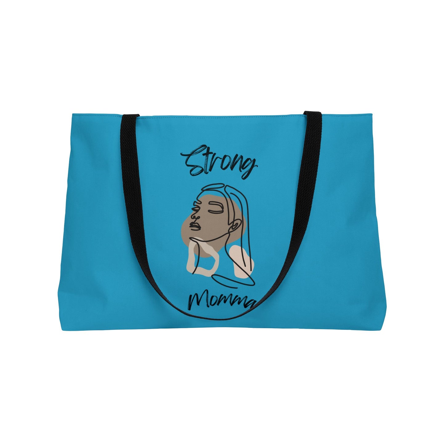 Strong Momma (BL) Weekender Tote Bag TURQUOISE