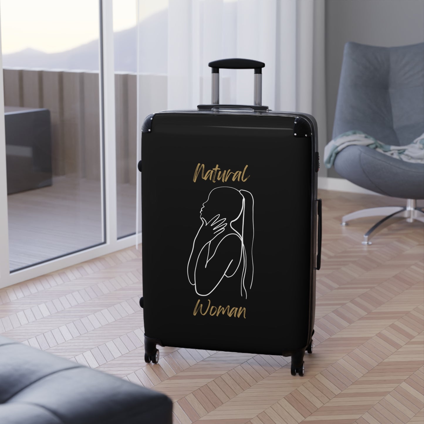 Natural Woman Ponytail (WL) Suitcase BLACK