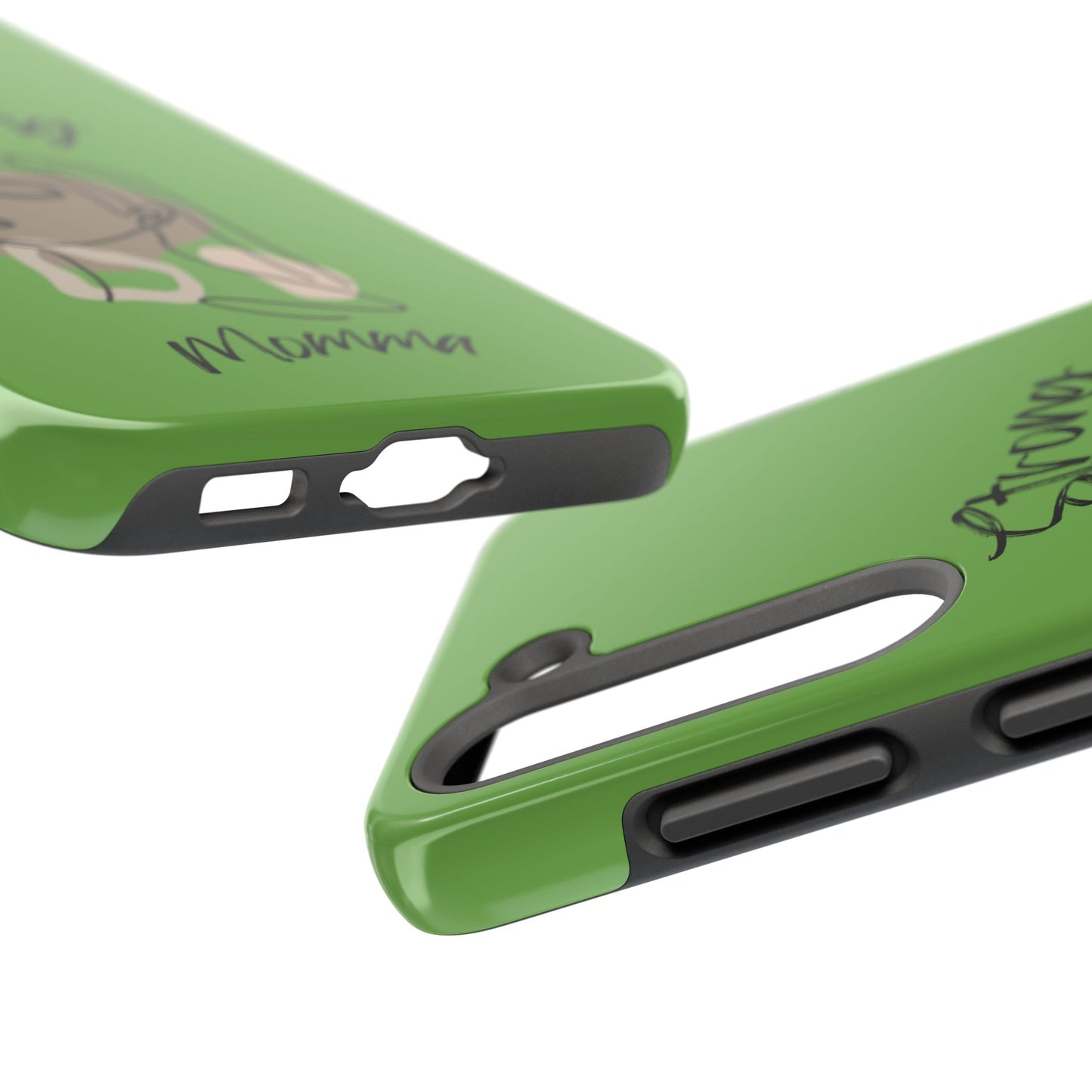 STRONG MOMMA Samsung Galaxy Tough Phone Cases (BL) Green
