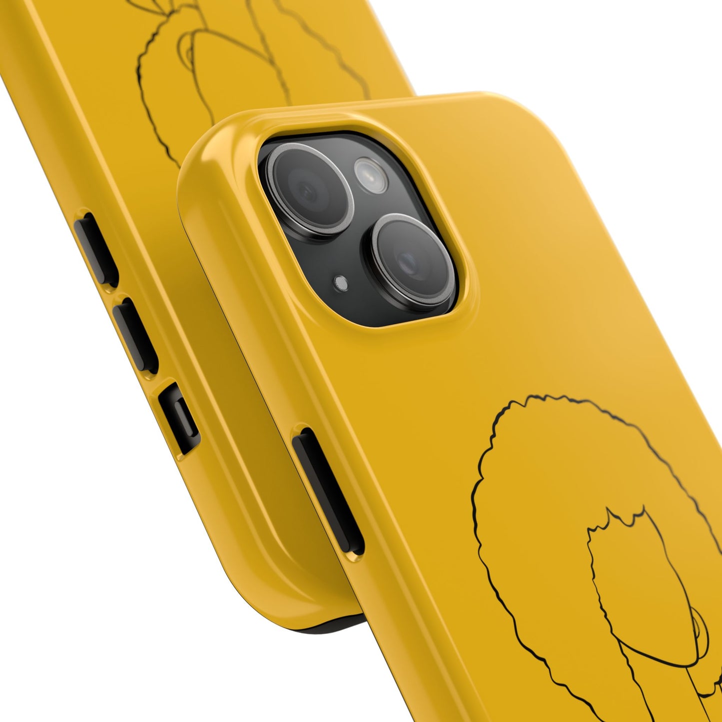 Natural Woman Afro (BL) Tough Phone Case YELLOW