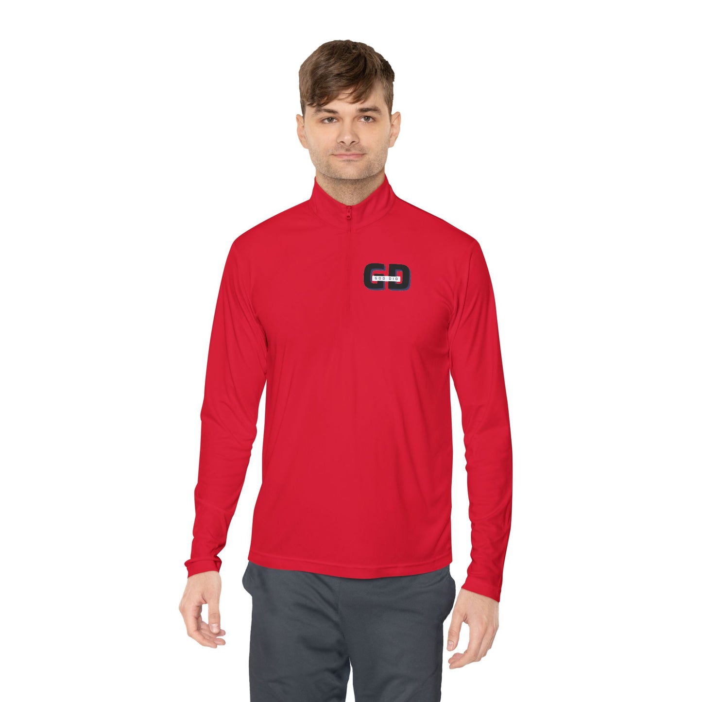 "GOD DID" Zip Pullover (BL)