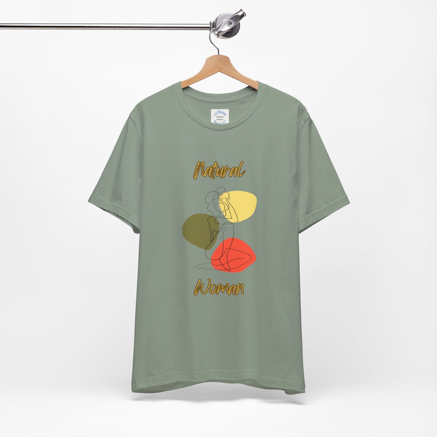 Natural Woman Colorful Pose (BL) Short Sleeve T-Shirt