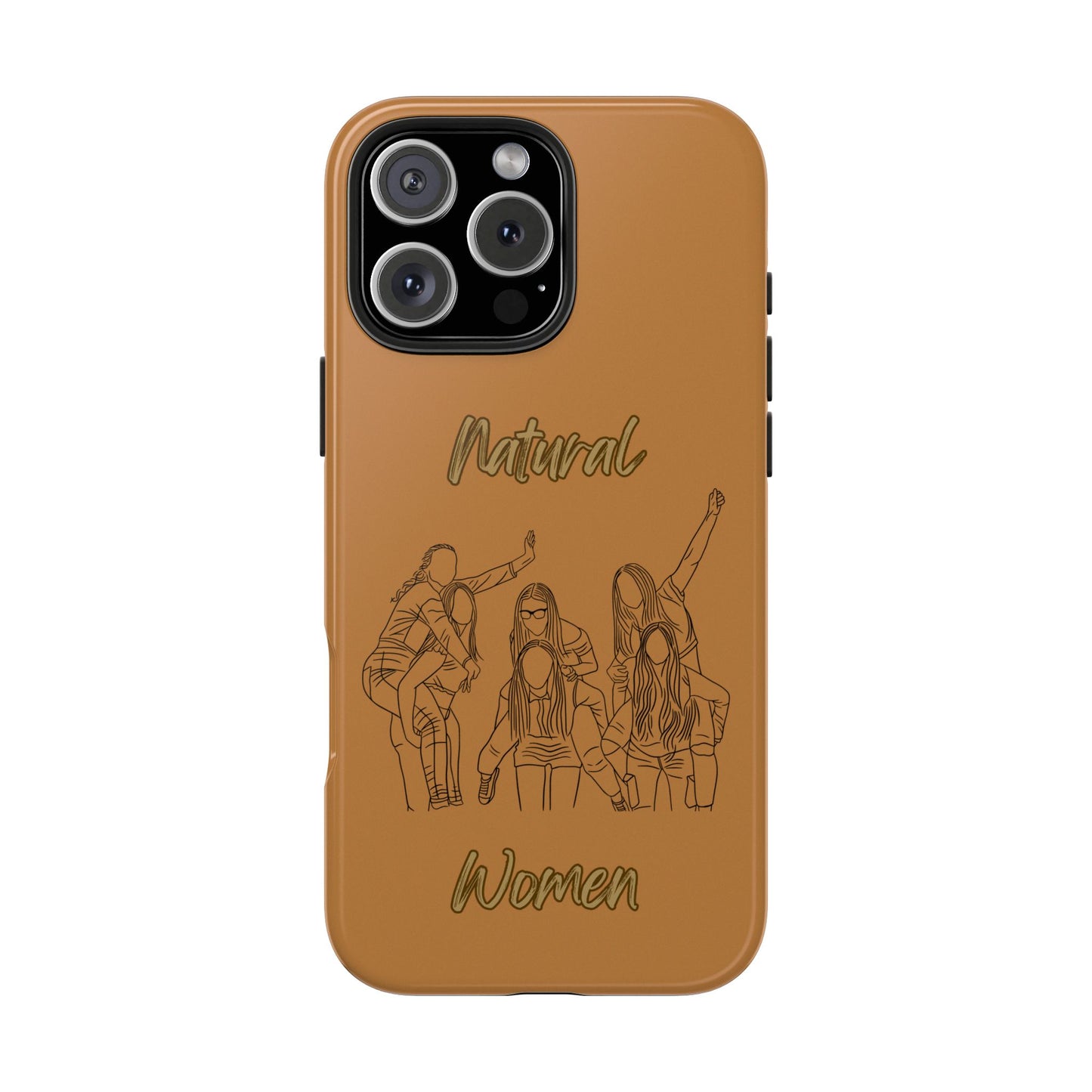 Natural Woman Piggy Back (BL)Tough Phone Cases LIGHT BROWN