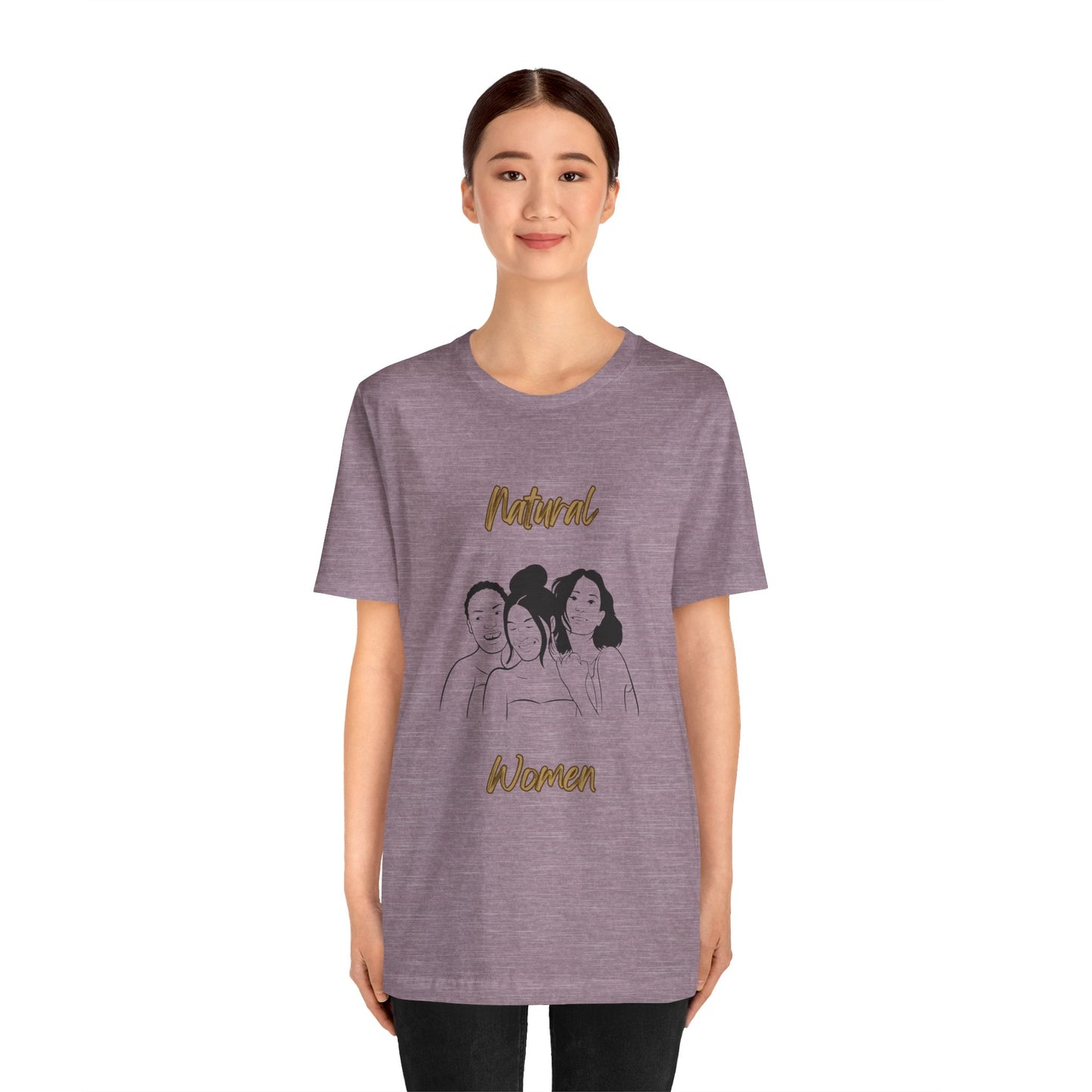 Natural Woman Laughing Friends (BL) Short Sleeve T-Shirt