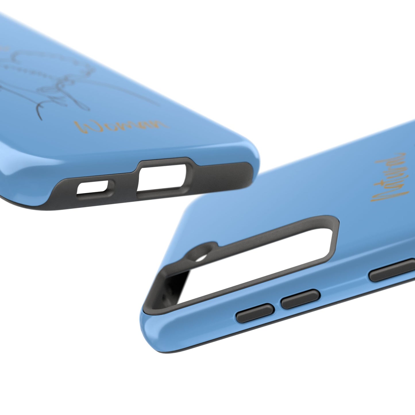 Natural Woman Twin Puffs (BL)Tough Phone Cases LIGHT BLUE