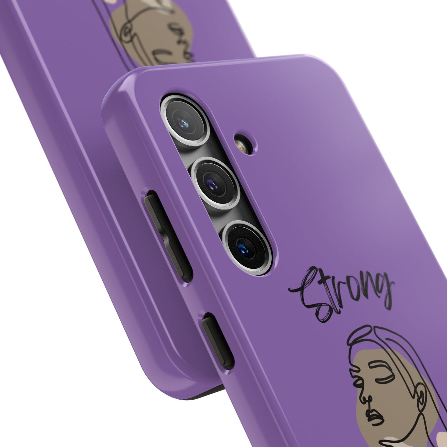 STRONG MOMMA Samsung Galaxy Tough Phone Cases (BL) Light Purple