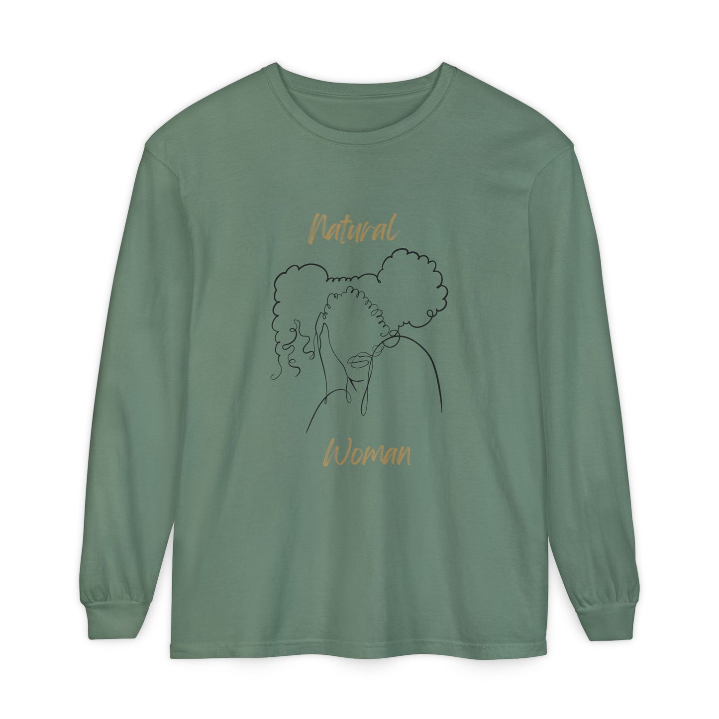 Natural Woman Twin Puffs (BL) Long Sleeve T-Shirt