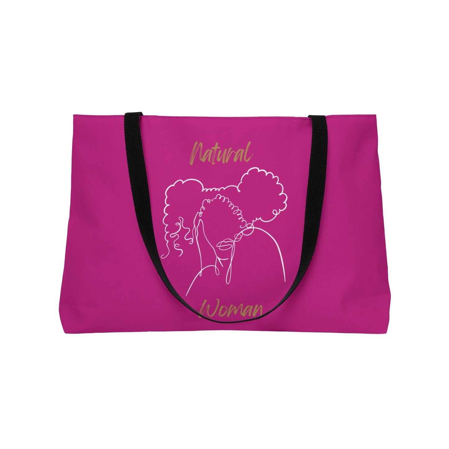 Natural Woman Twin Puffs (WL) Weekender Tote Bag PINK