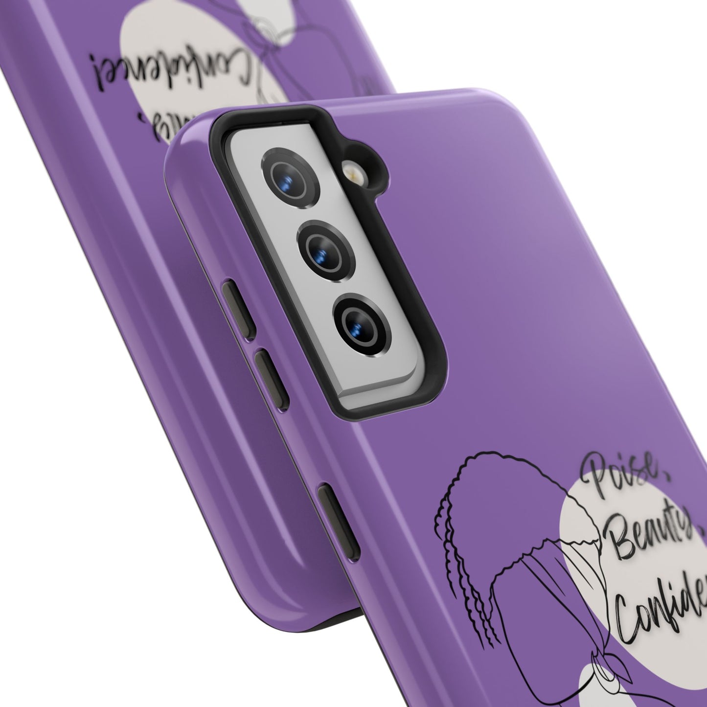 Natural Woman Puff (BL)Tough Phone Cases LIGHT PURPLE