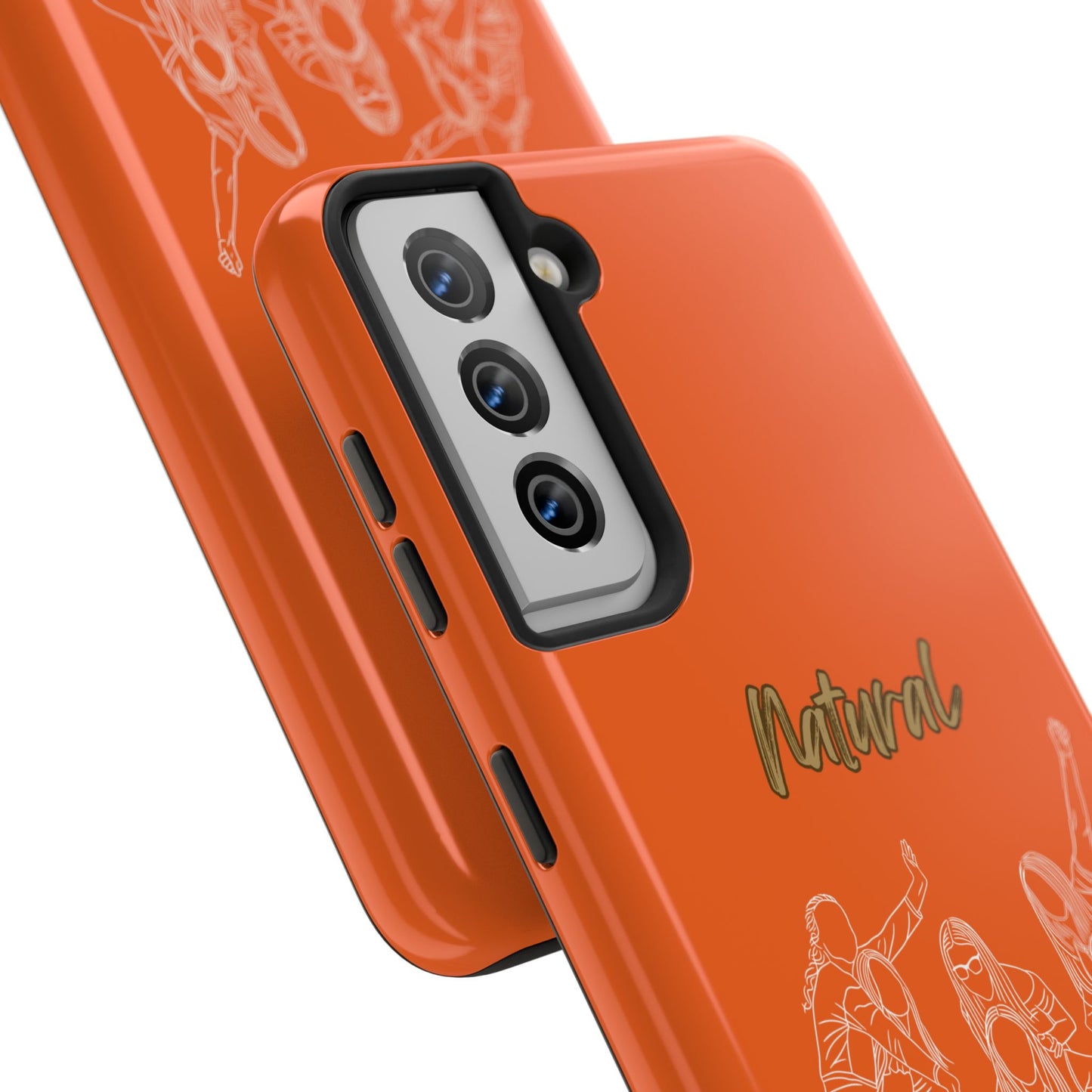 Natural Woman Piggy Back (WL) Tough Phone Cases ORANGE