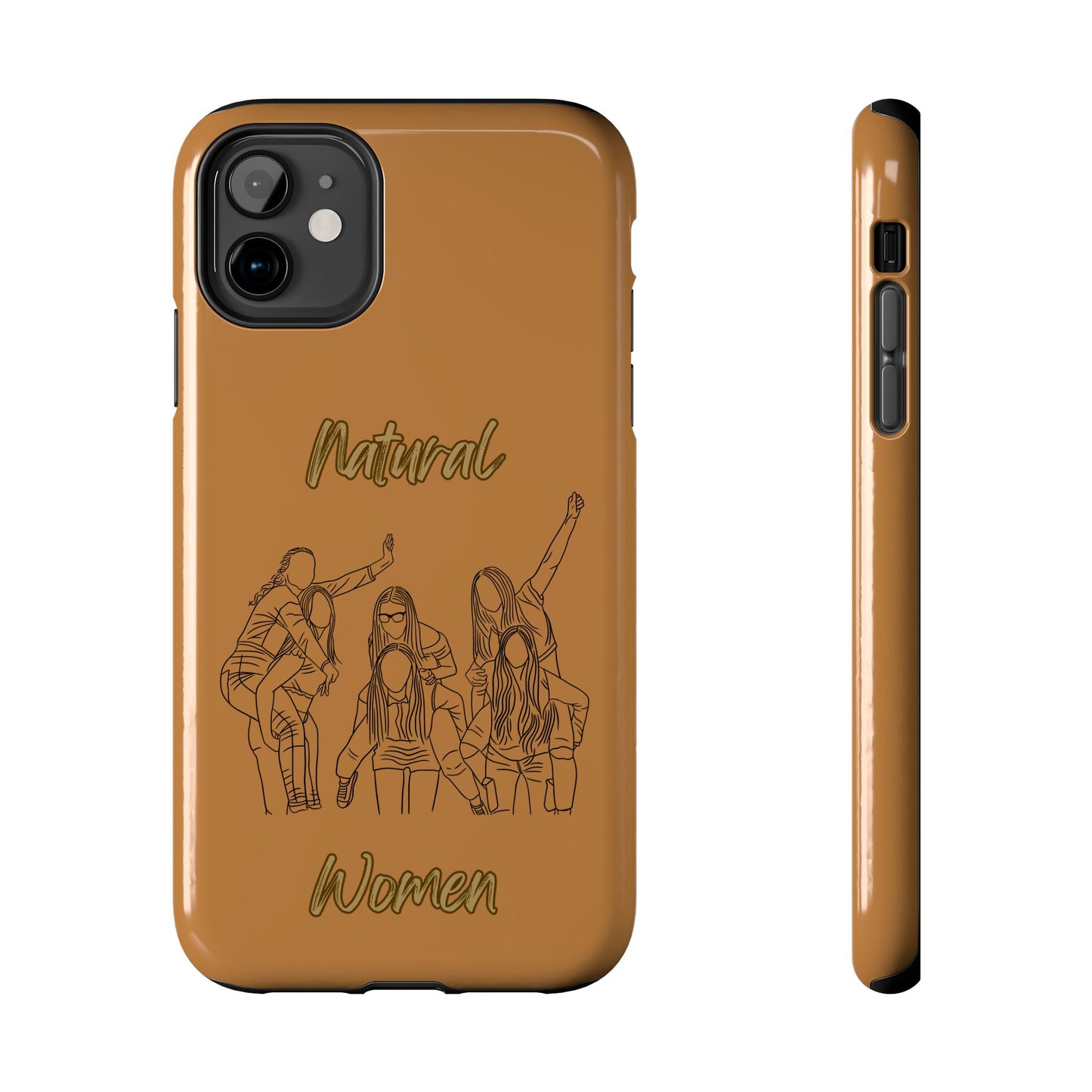 Natural Woman Piggy Back (BL)Tough Phone Cases LIGHT BROWN