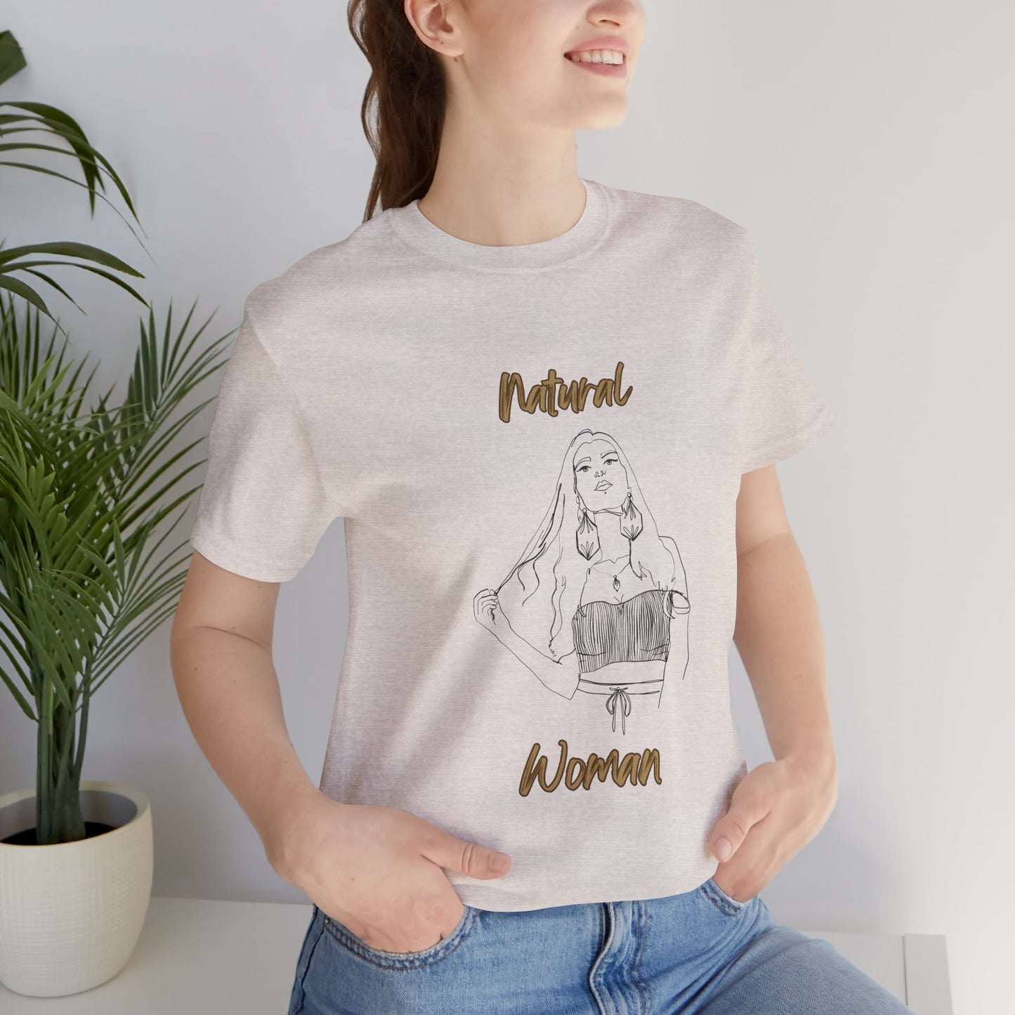 Natural Woman Thinking (BL) Short Sleeve T-Shirt