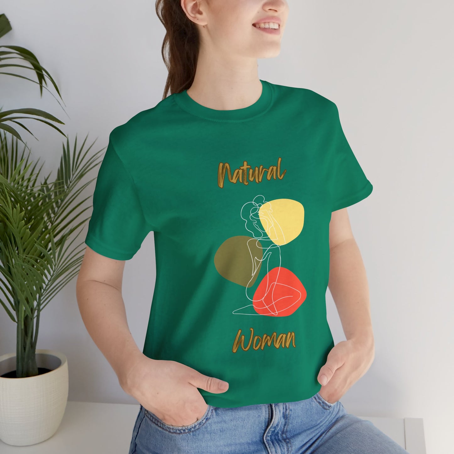Natural Woman Colorful Pose (WL) Short Sleeve T-Shirt