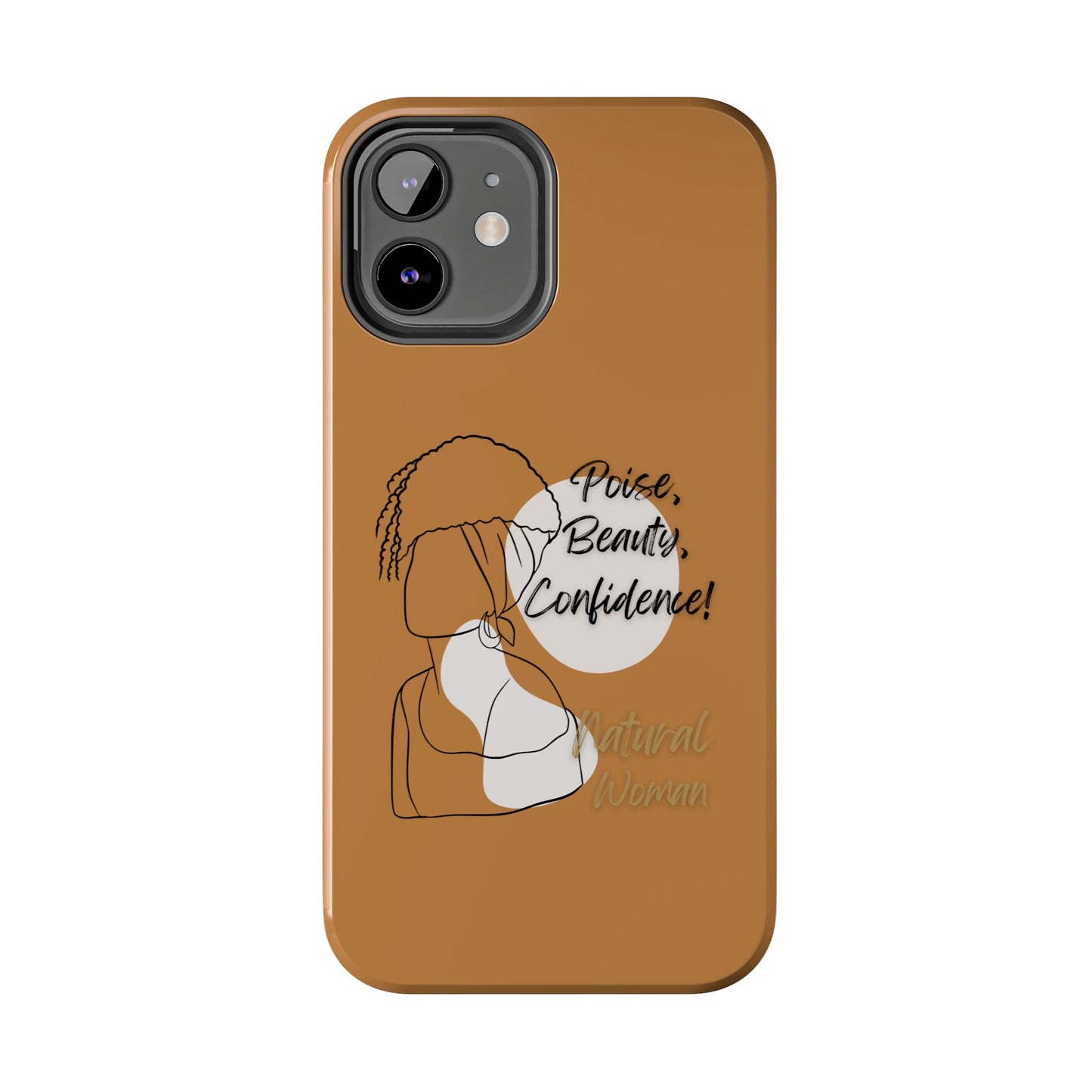 Natural woman Puff (BL)Tough Phone Cases LIGHT BROWN