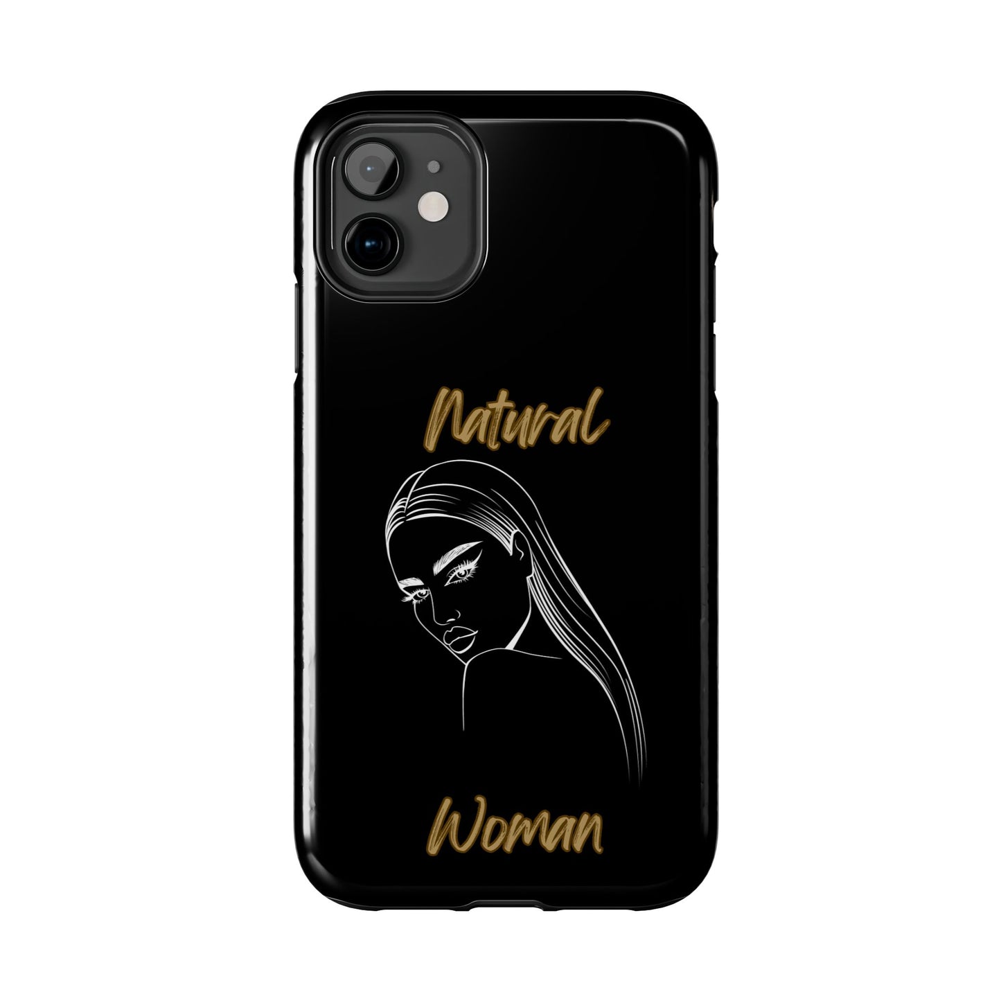 Natural Woman The Stare (WL)Tough Phone Cases BLACK