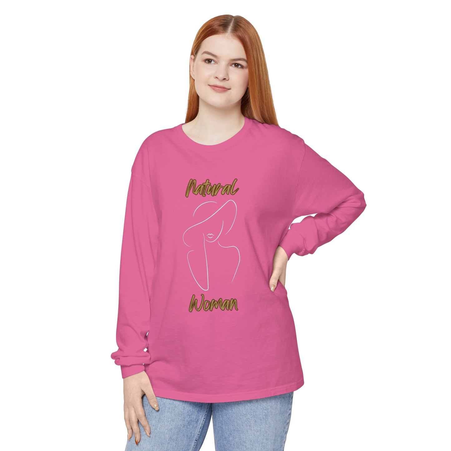 Natural Woman Sun Hat (WL) Long Sleeve T-Shirt