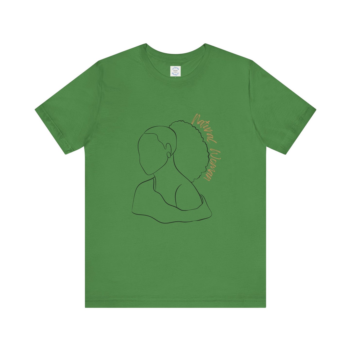 Natural Woman Behind Head Puff (BL) Short Sleeve T-Shirt
