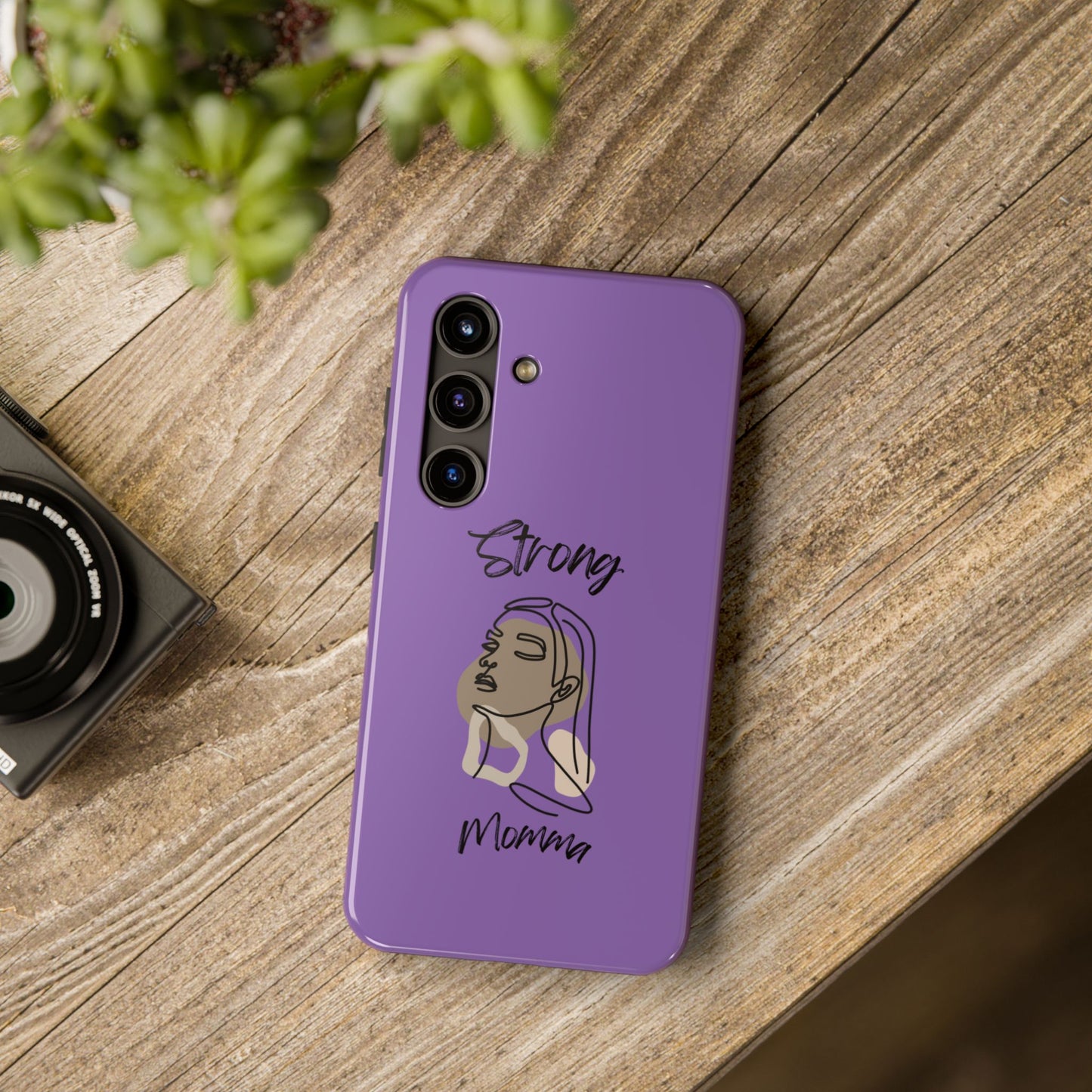 STRONG MOMMA Samsung Galaxy Tough Phone Cases (BL) Light Purple