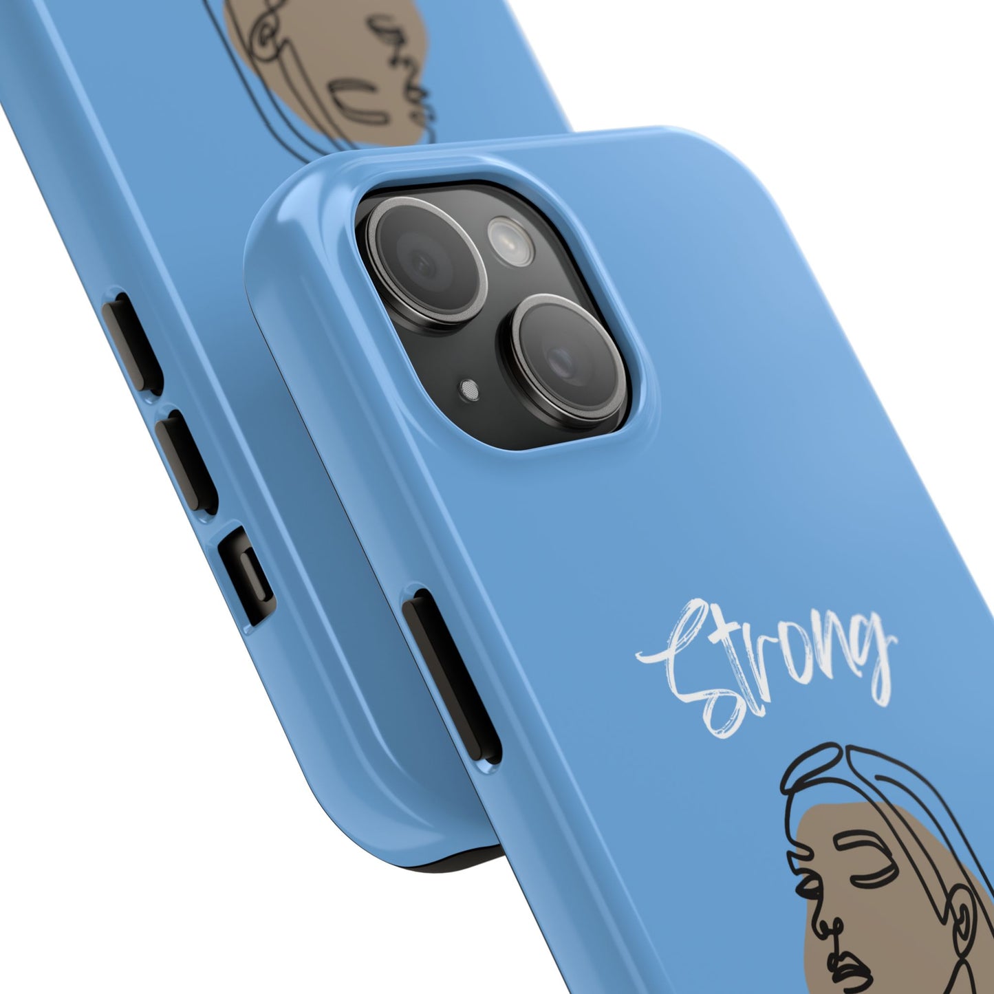 Strong Momma (WL) Tough Phone Cases LIGHT BLUE