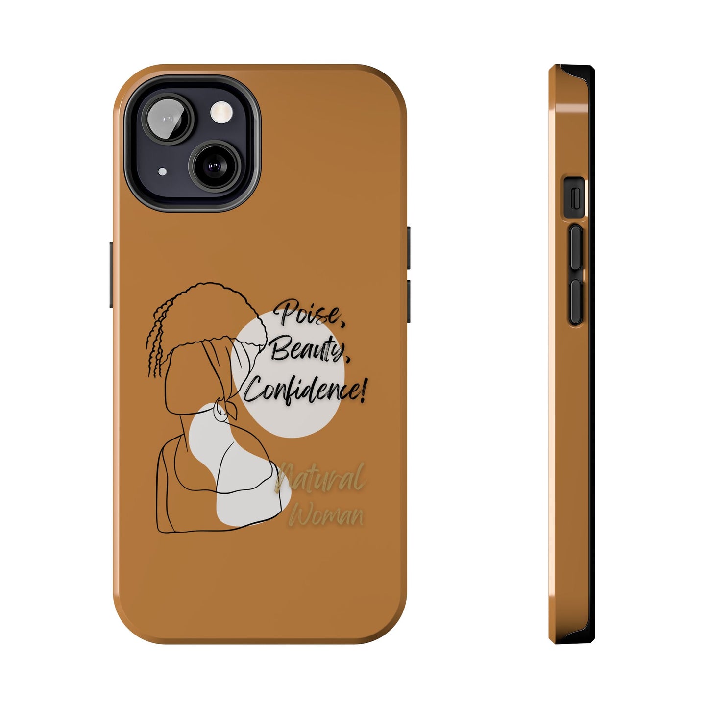 Natural woman Puff (BL)Tough Phone Cases LIGHT BROWN