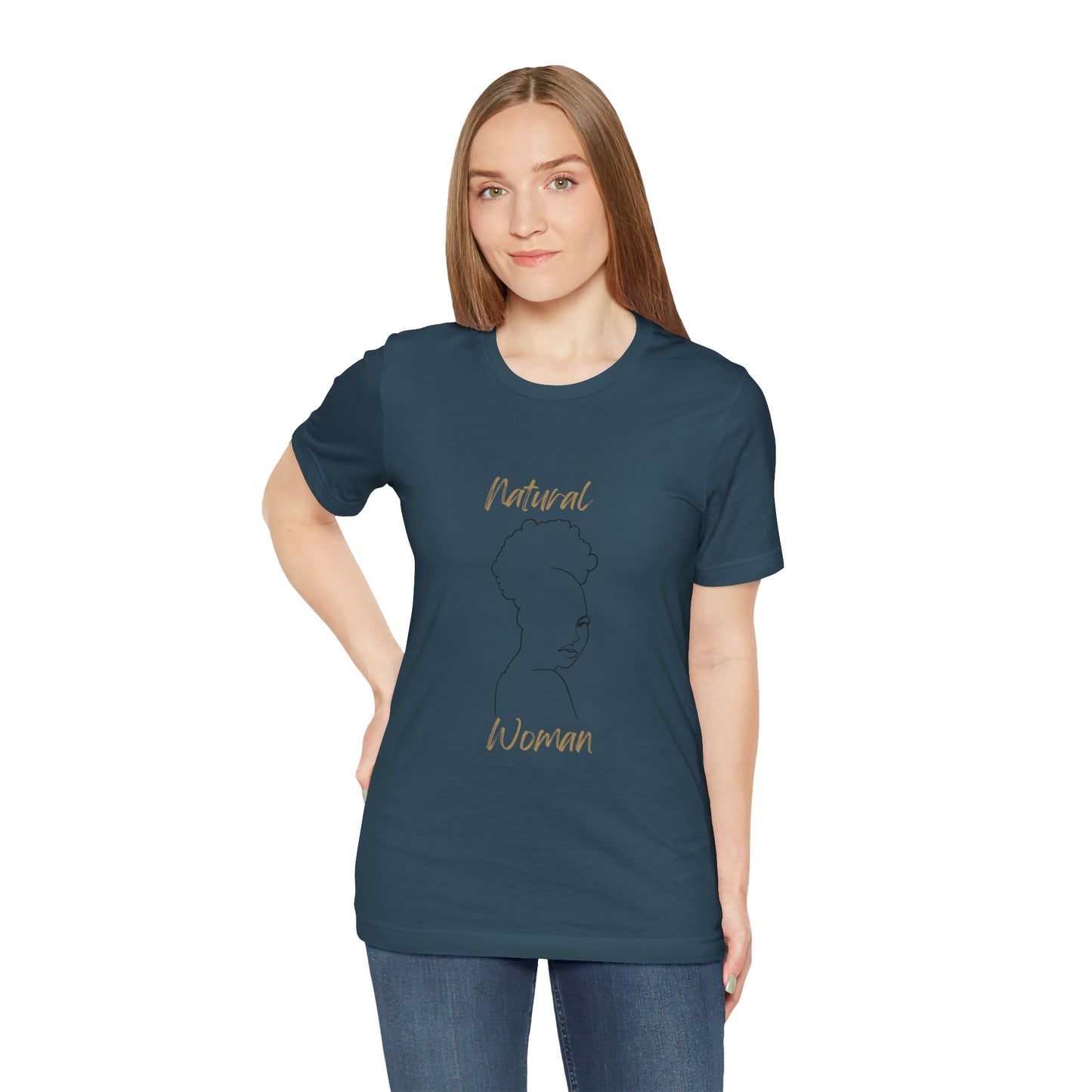 Natural Woman Twist Afro (BL) Short Sleeve T-Shirt
