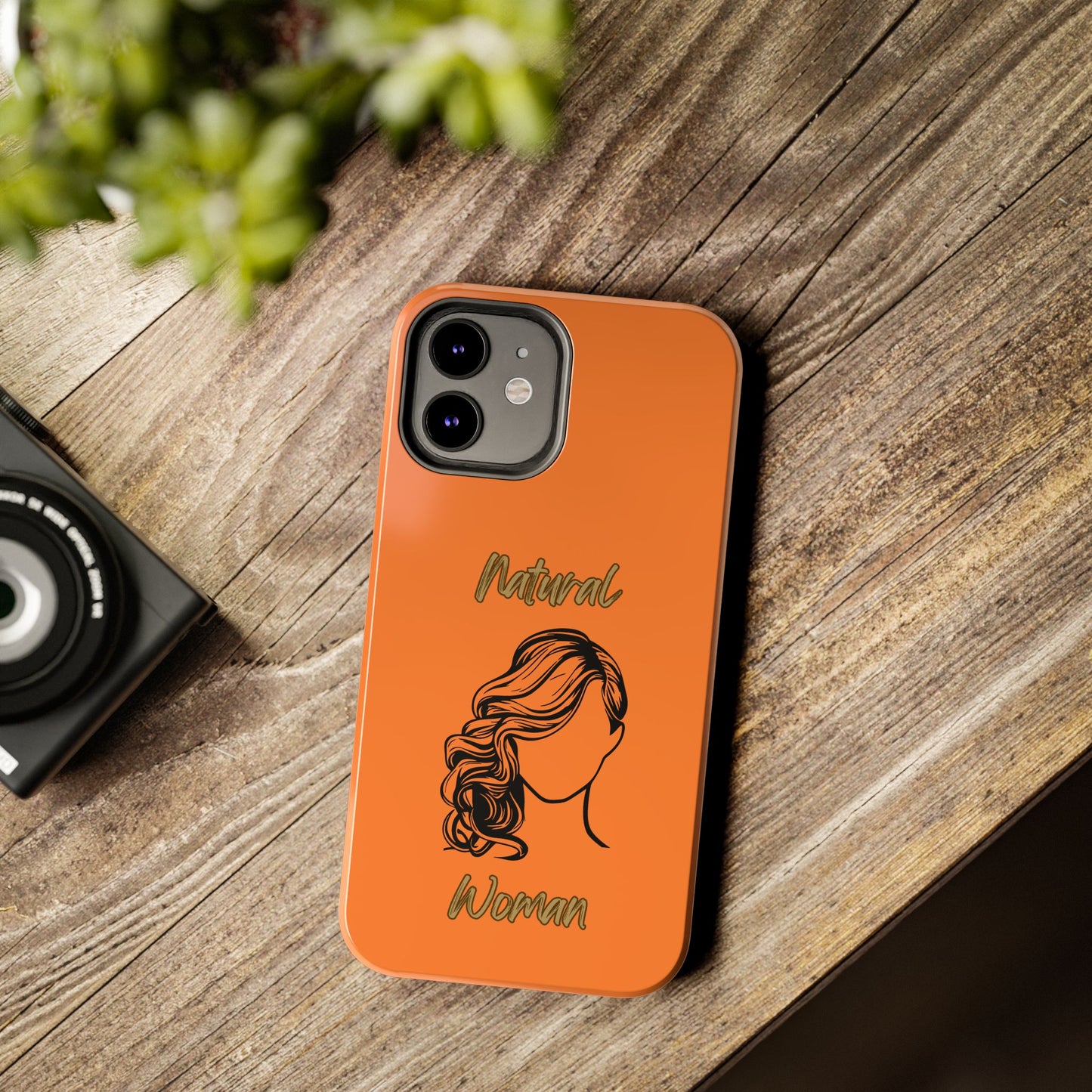 Natural Woman Long Curl (BL)Tough Phone Cases CRUSTA