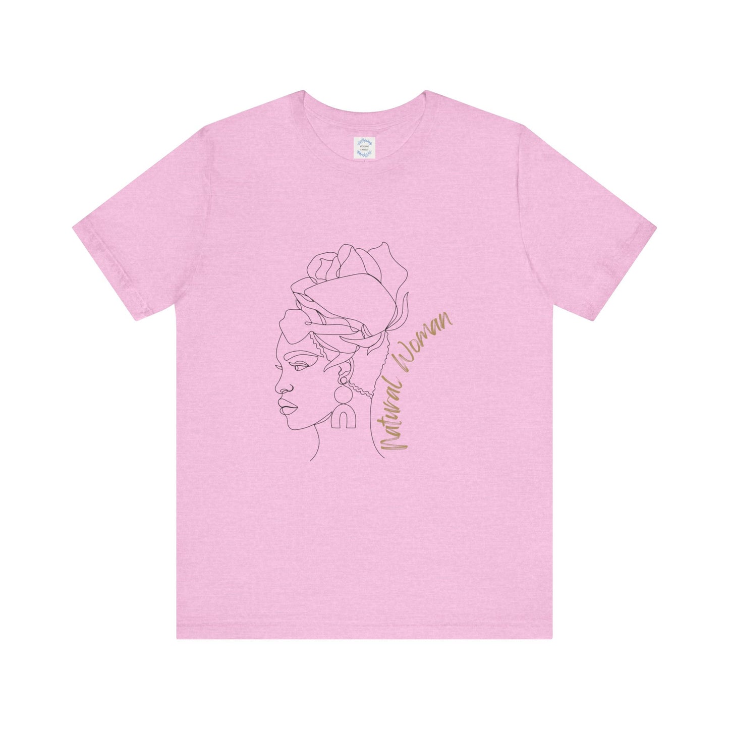 Natural Woman Flower Wrap (BL) Short Sleeve T-Shirt