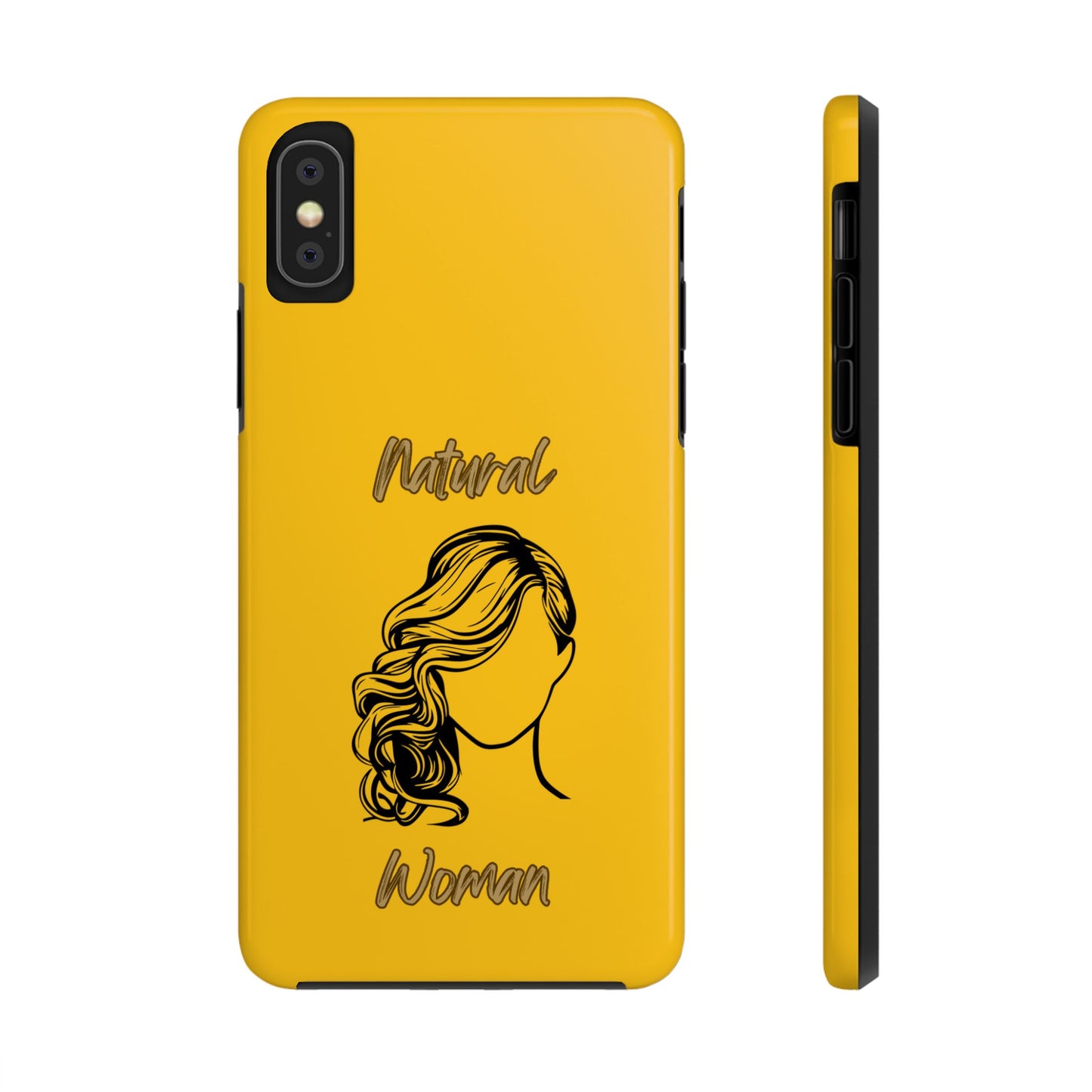 Natural Woman Long Curl (BL)Tough Phone Cases YELLOW