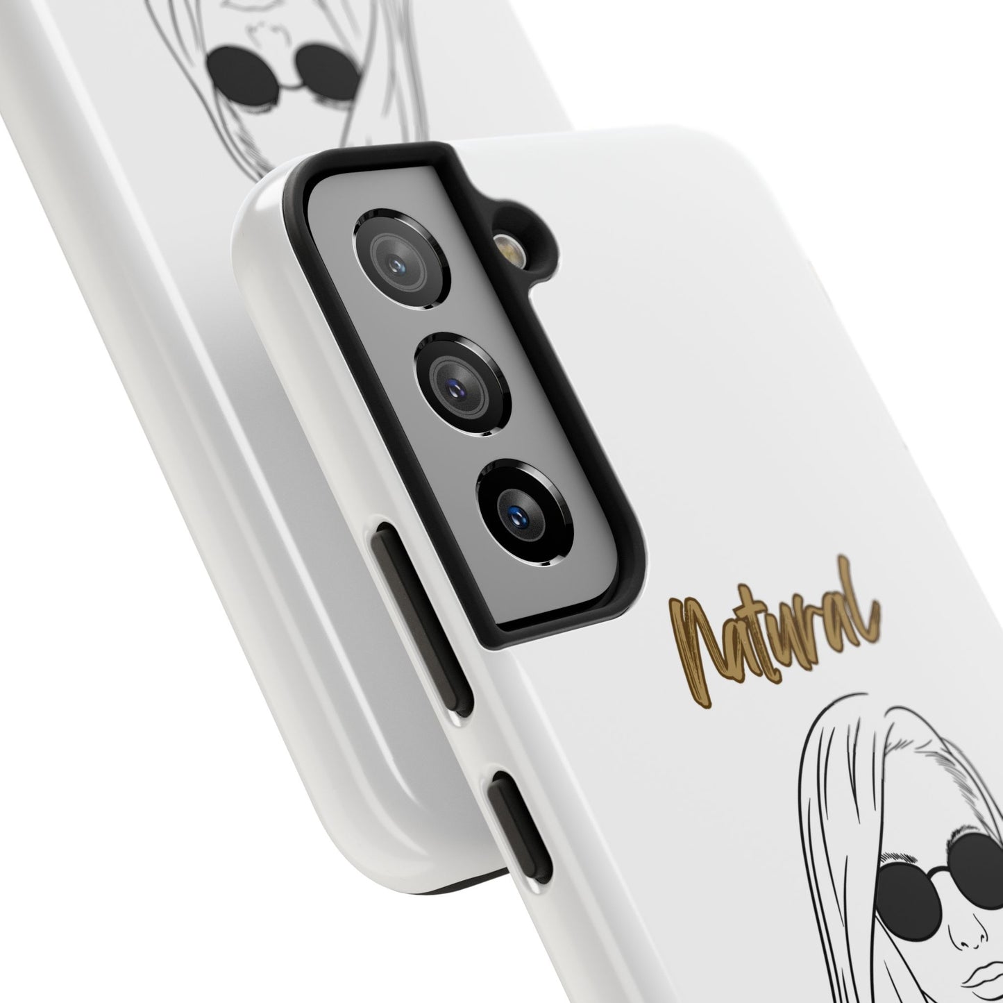 Natural Woman Shades (BL)Tough Phone Cases WHITE
