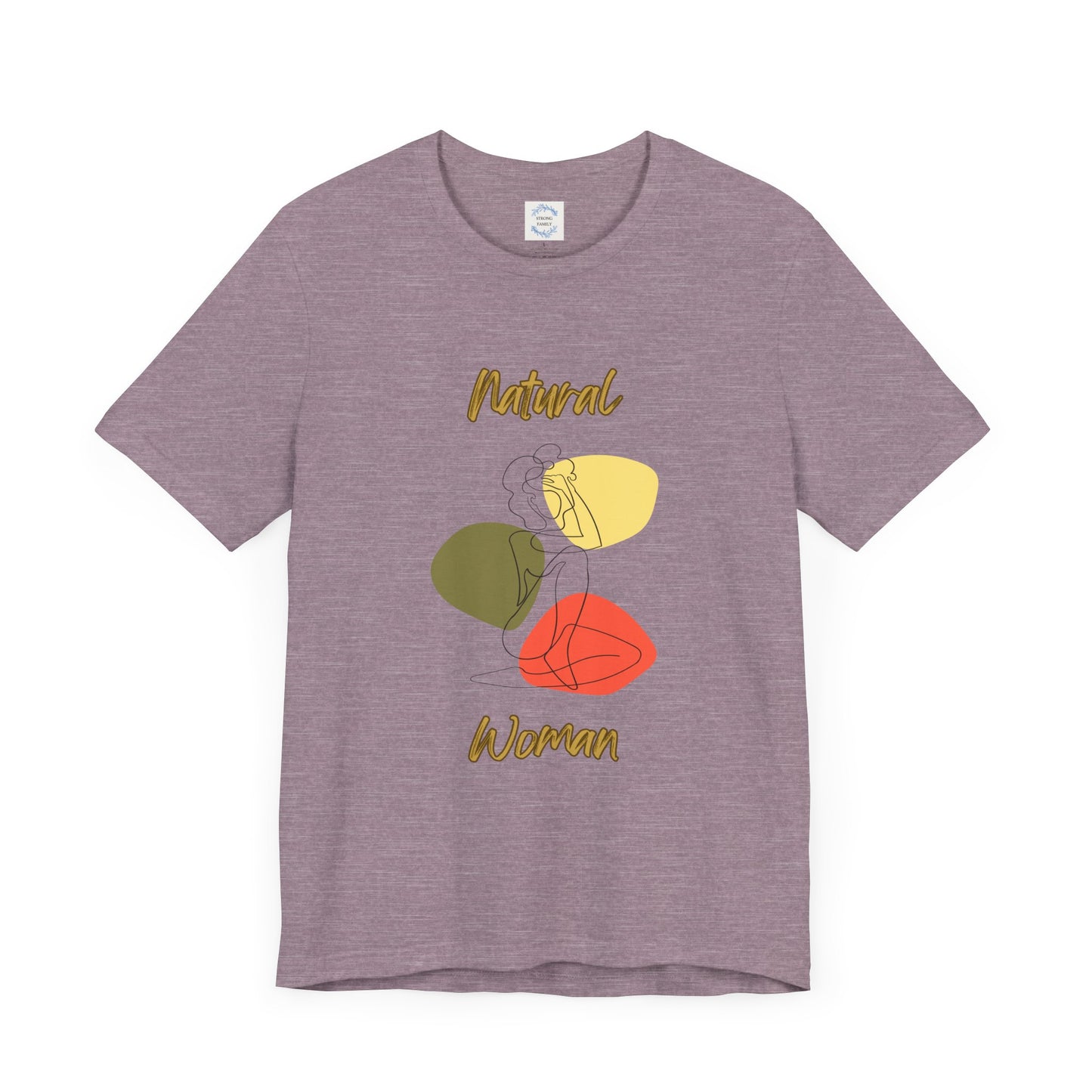 Natural Woman Colorful Pose (BL) Short Sleeve T-Shirt